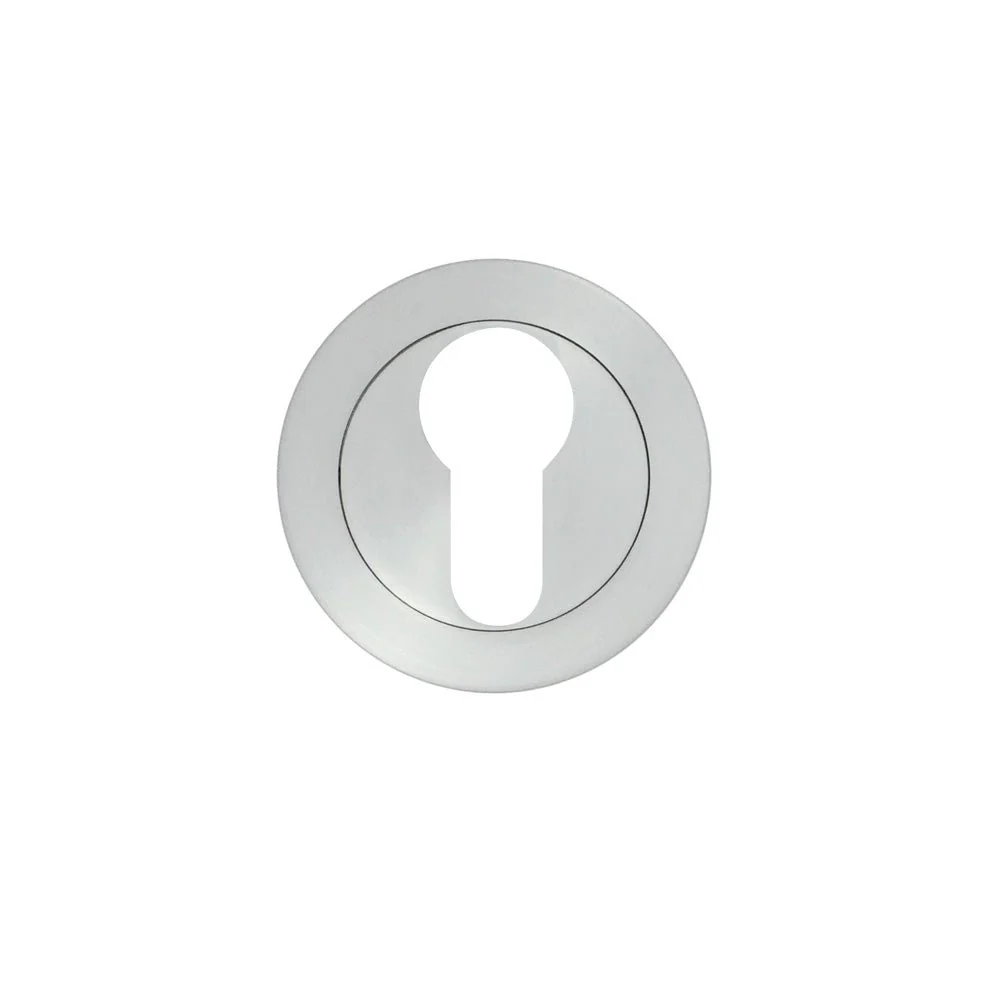 Euroda-Plus Euro Profile Escutcheon - 50x8mm - Satin Chrome - FD30/60