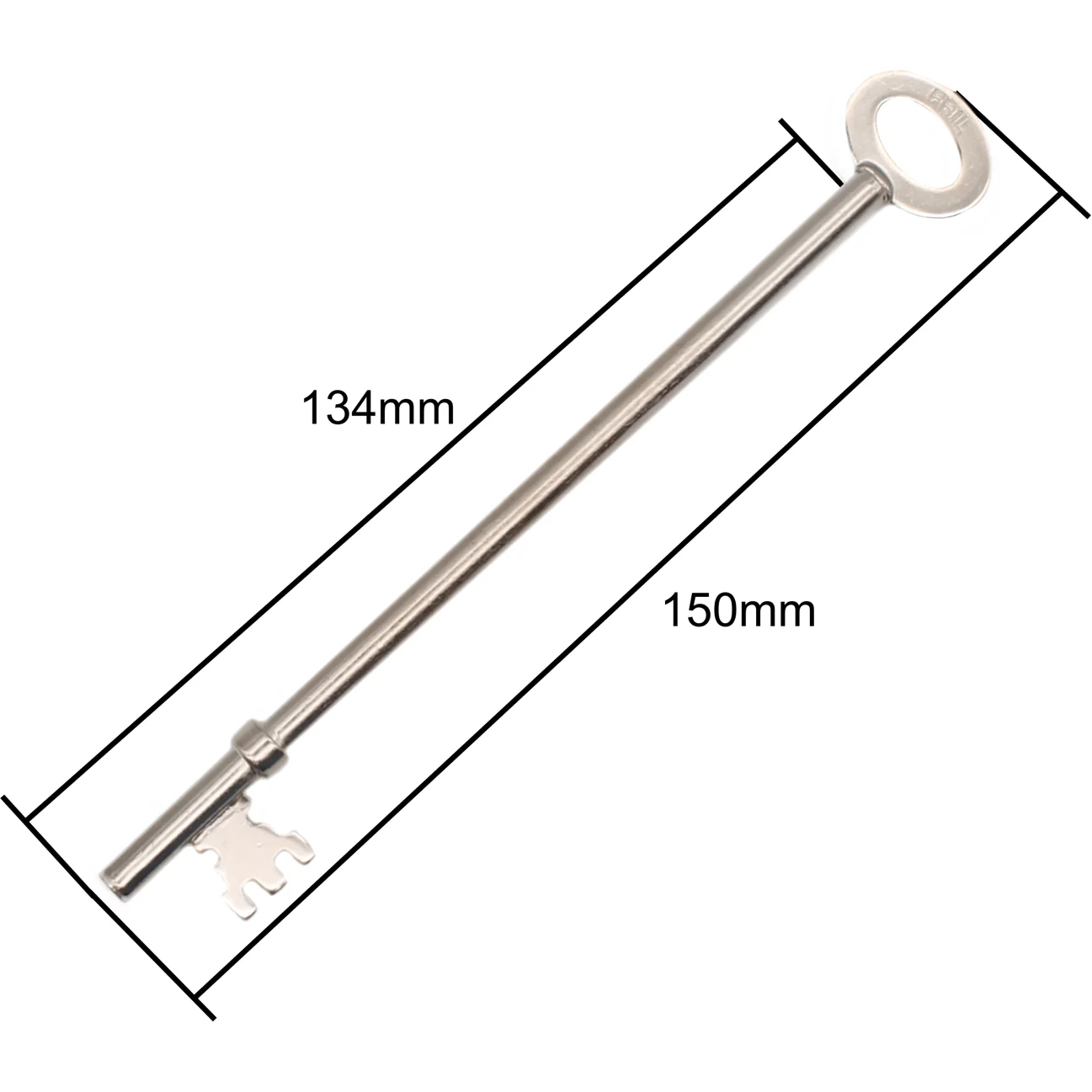 FB1 Fire Brigade Deadlock Long Key - Zinc Plated - Pack of 1 - Image 2