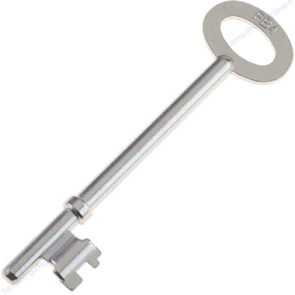 FB4 Fire Brigade Rim Deadlock Key - Zinc Plated - Pack 1 Key