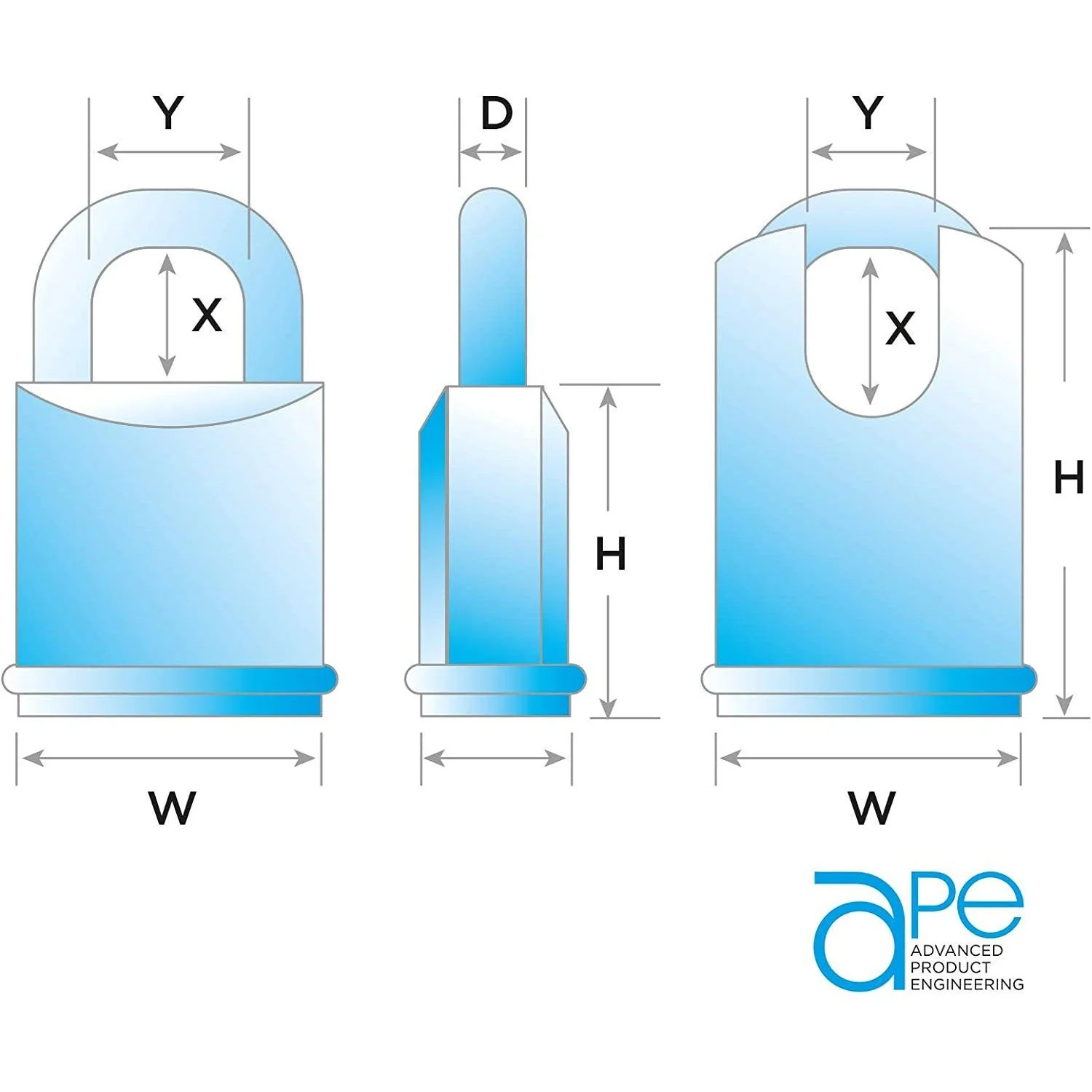 Federal FD40F 40mm brass padlocks - High Security - Image 3