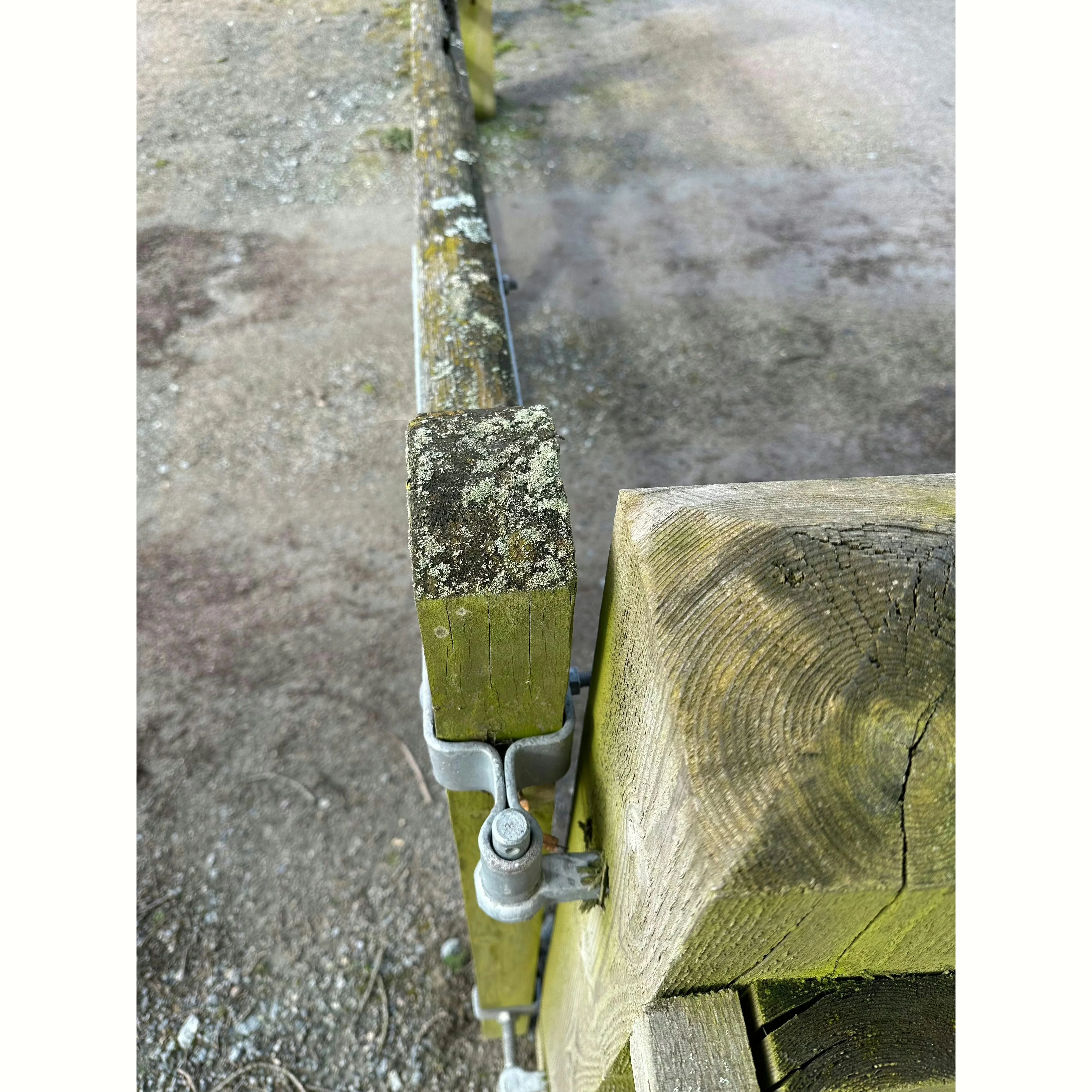 Field Gate Hinge Set Double Strap Adjustable Hook to Drive - (24" / 600mm) - Hot Dip Galvanised - Image 8