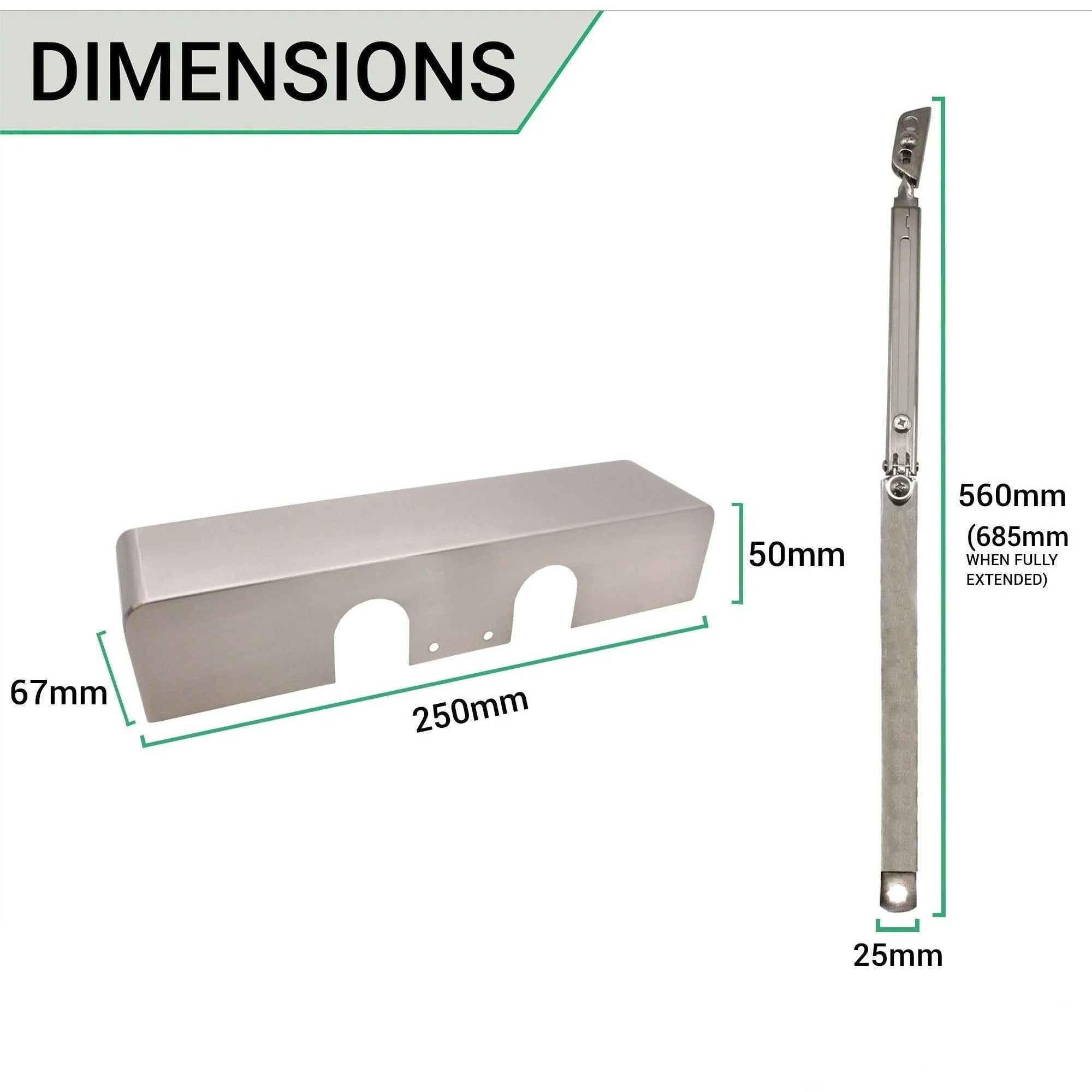 Commercial Grade Fire Door Closer - Power Size 2-4 - Door Weight to 80kg - Backcheck & Delayed Action - CE Marked - Satin Nickel - Image 3