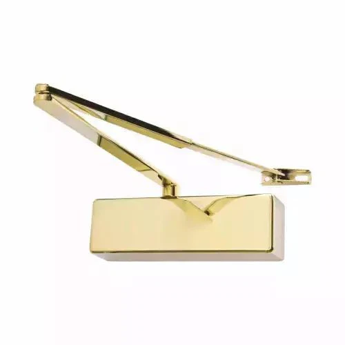 Commercial Grade Fire Door Closer - Power Size 3-6 - Door Weight to 120kg - Backcheck & Delayed Action - CE Marked - Brass - Image 2