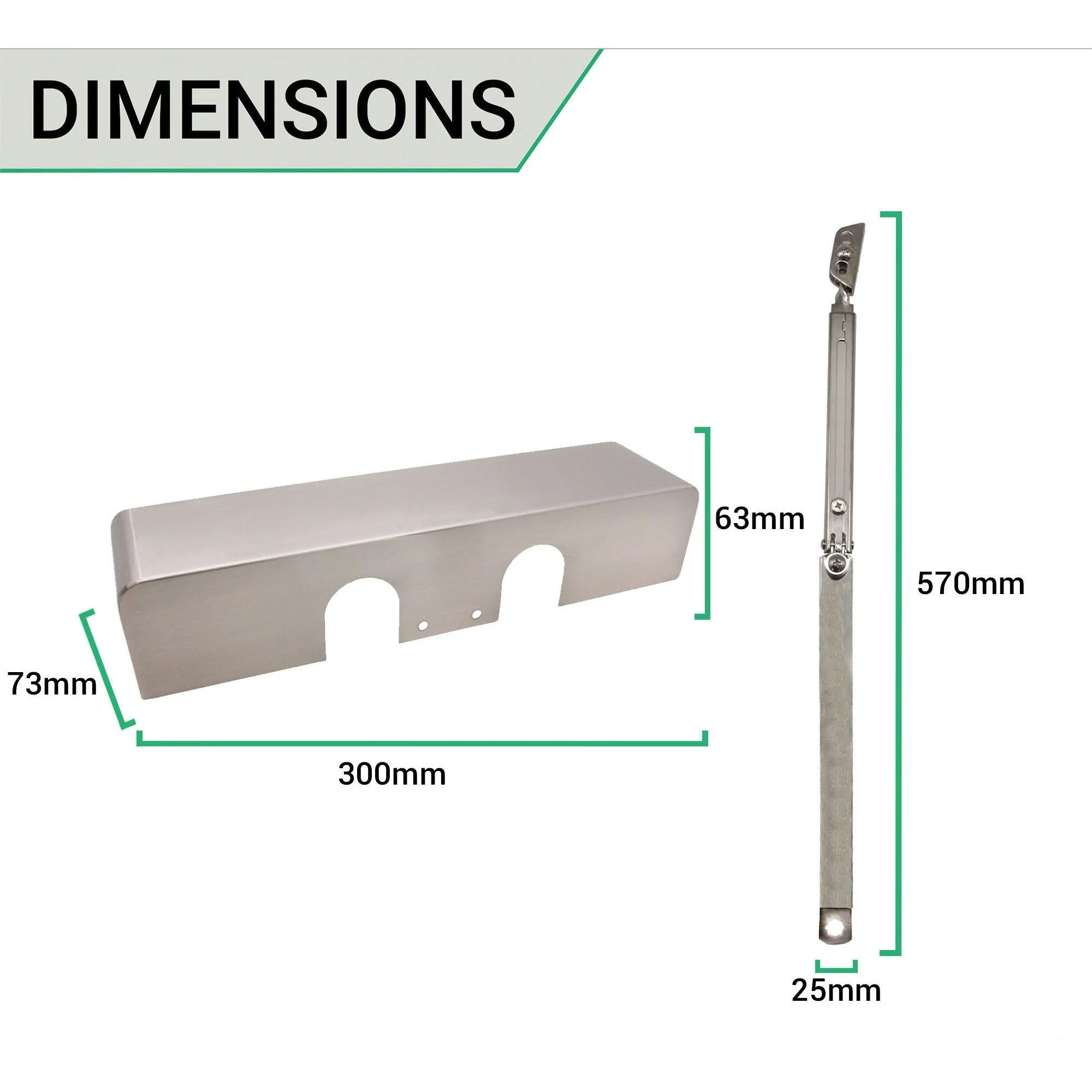Commercial Grade Fire Door Closer - Power Size 3-6 - Door Weight to 120kg - Backcheck & Delayed Action - CE Marked - Satin Nickel - Image 4