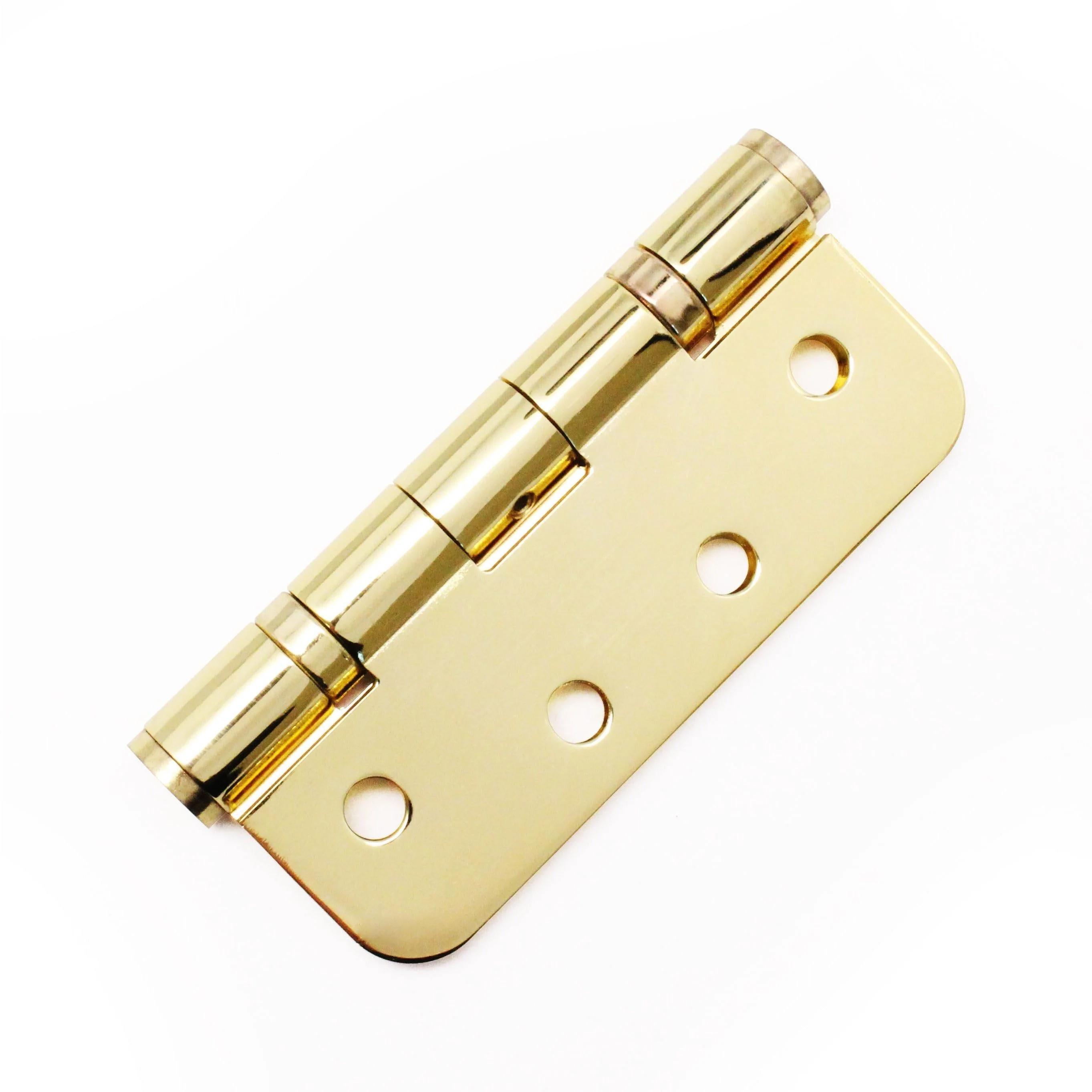 PVD Brass Fire Door Hinges - 4 Inch/102mm - Grade 13 Steel Ball Bearing - Pack 2 - Radius - Image 7