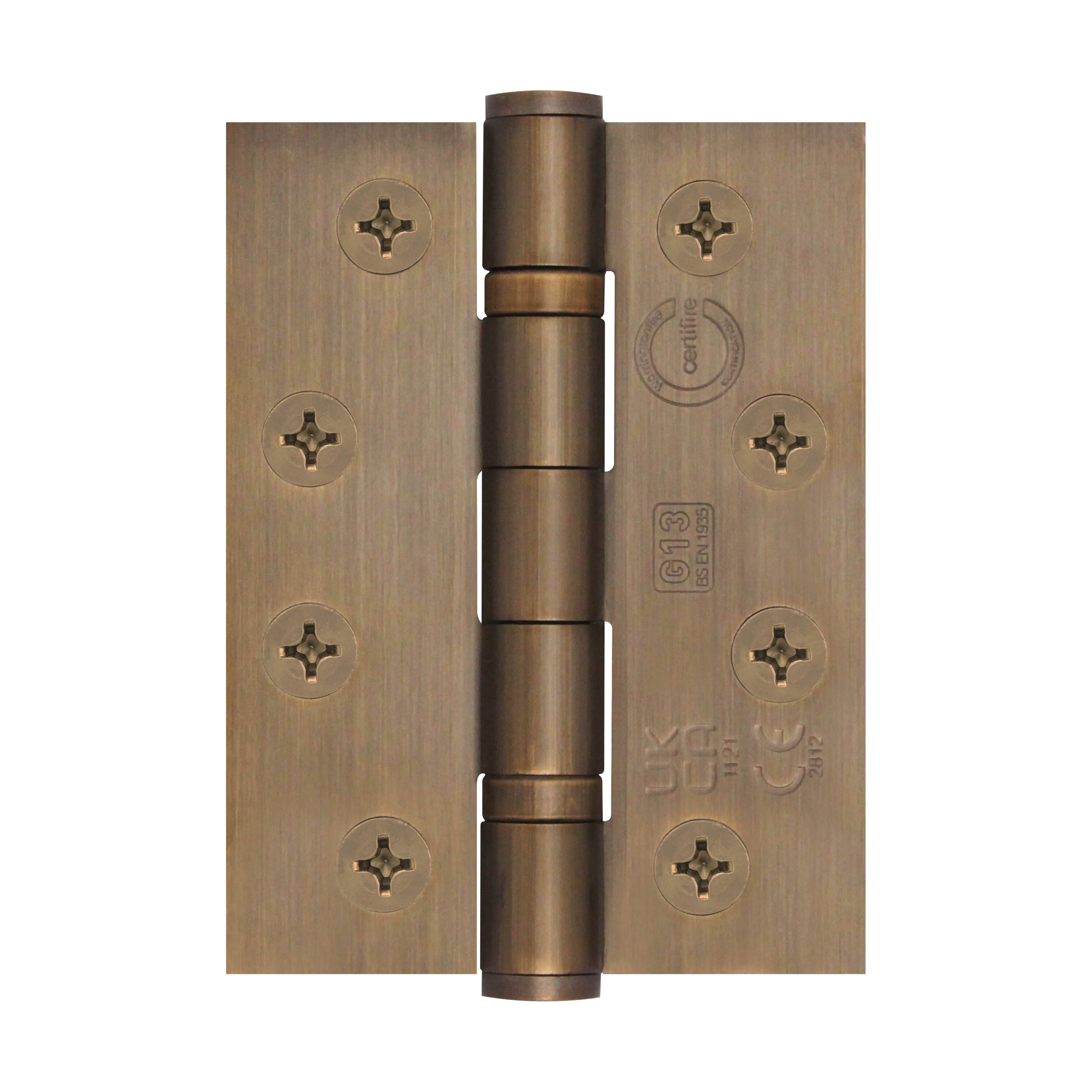 Bronze Fire Door Hinges - 4 Inch/102mm - Grade 13 Steel Ball Bearing - Pack 2 - Image 8
