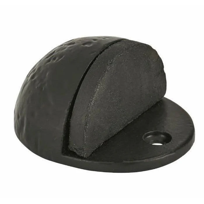 Floor Mounted Door Stop - 44x49mm - Black Antique Iron