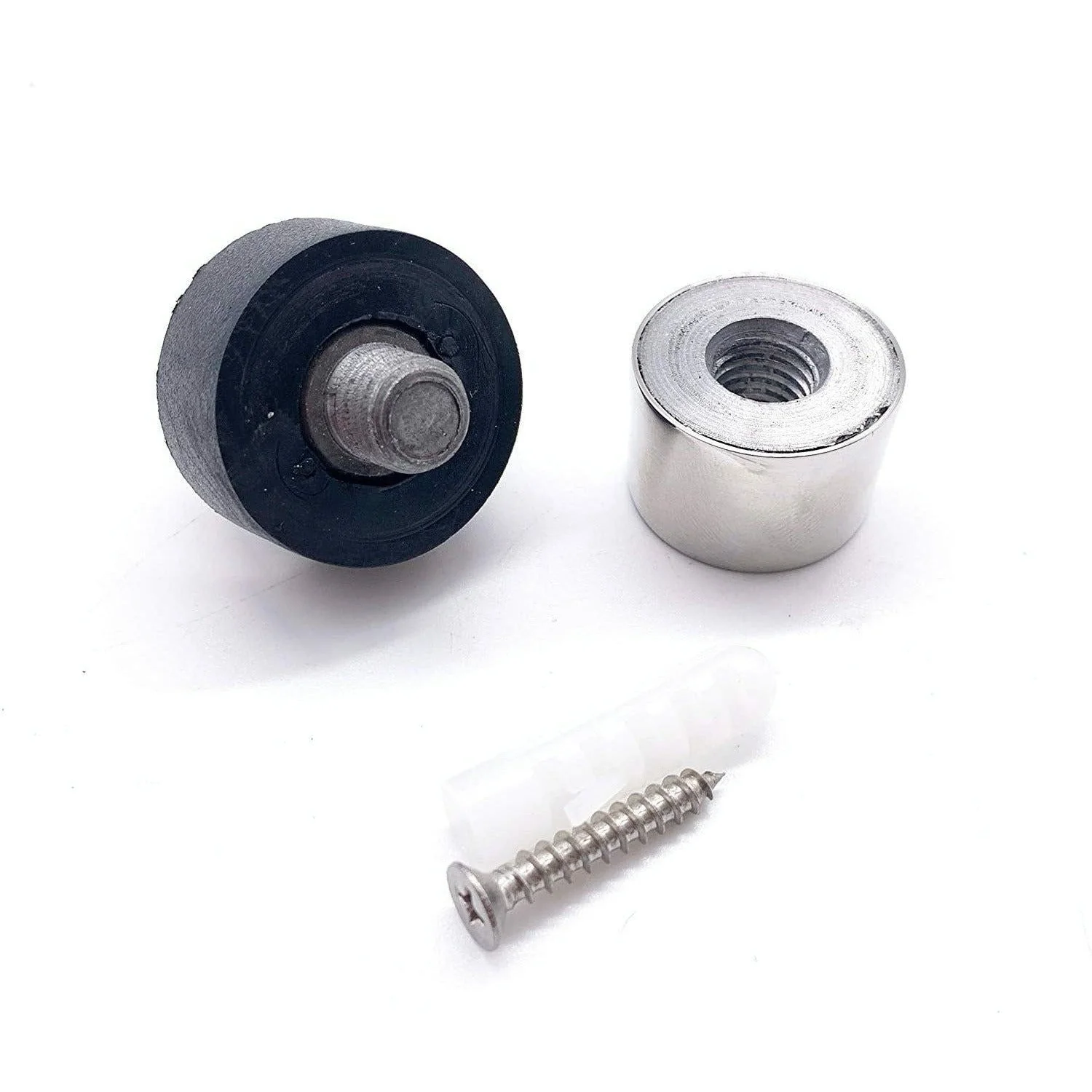 Dome Top Floor Mounted Door Stop - 30mm Diameter - Polished Stainless - Image 4