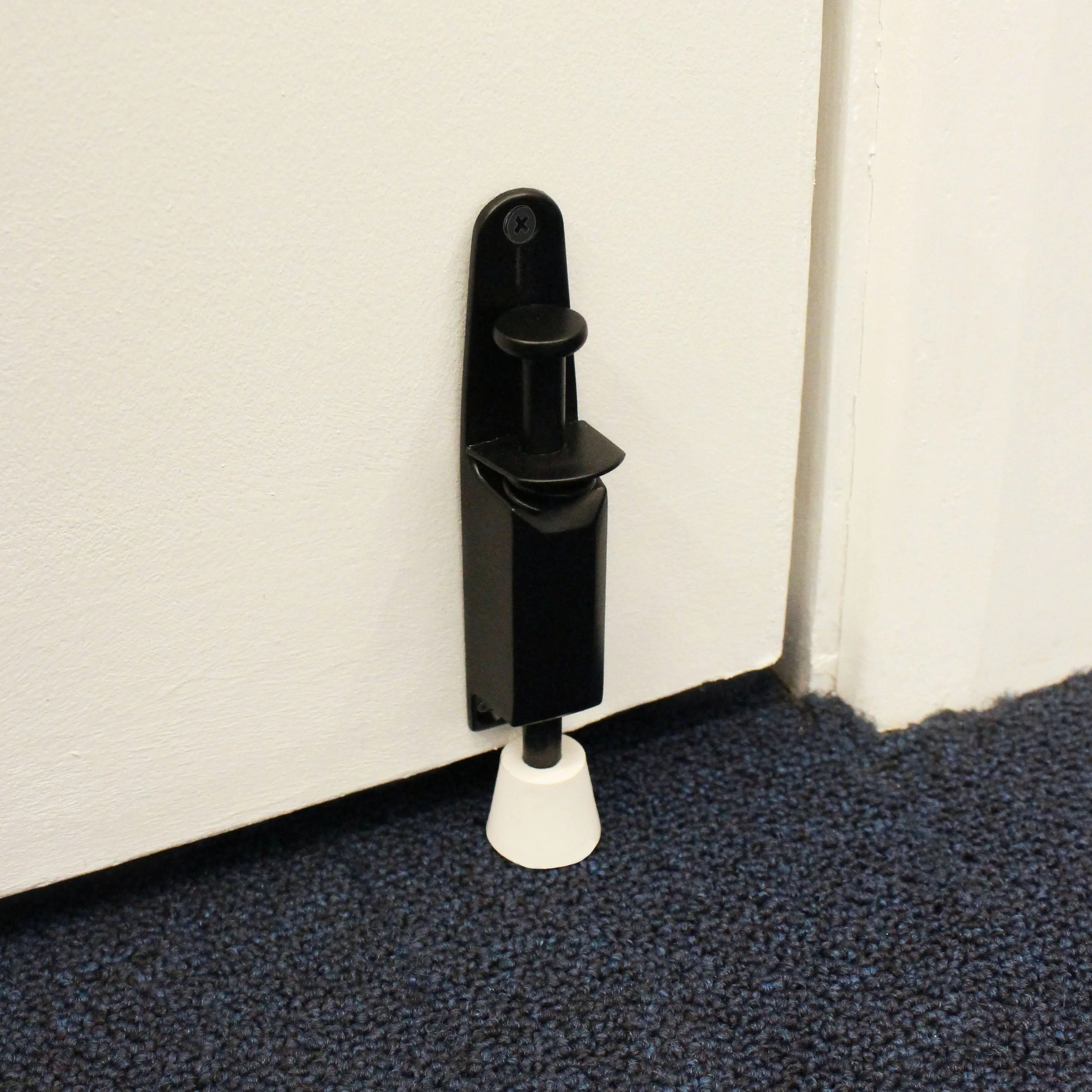 Foot Operated Door Holder - 120mm - Matt Black - Image 6