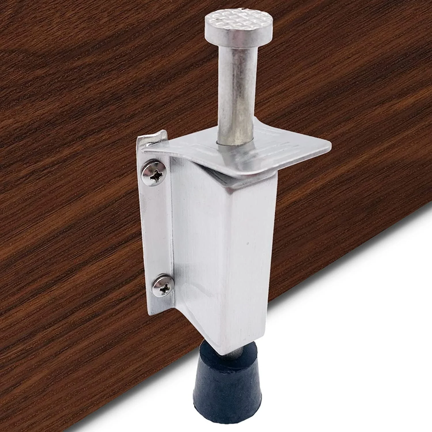 Foot Operated Door Holder and Stopper - 140mm - Stainless Steel - Image 3