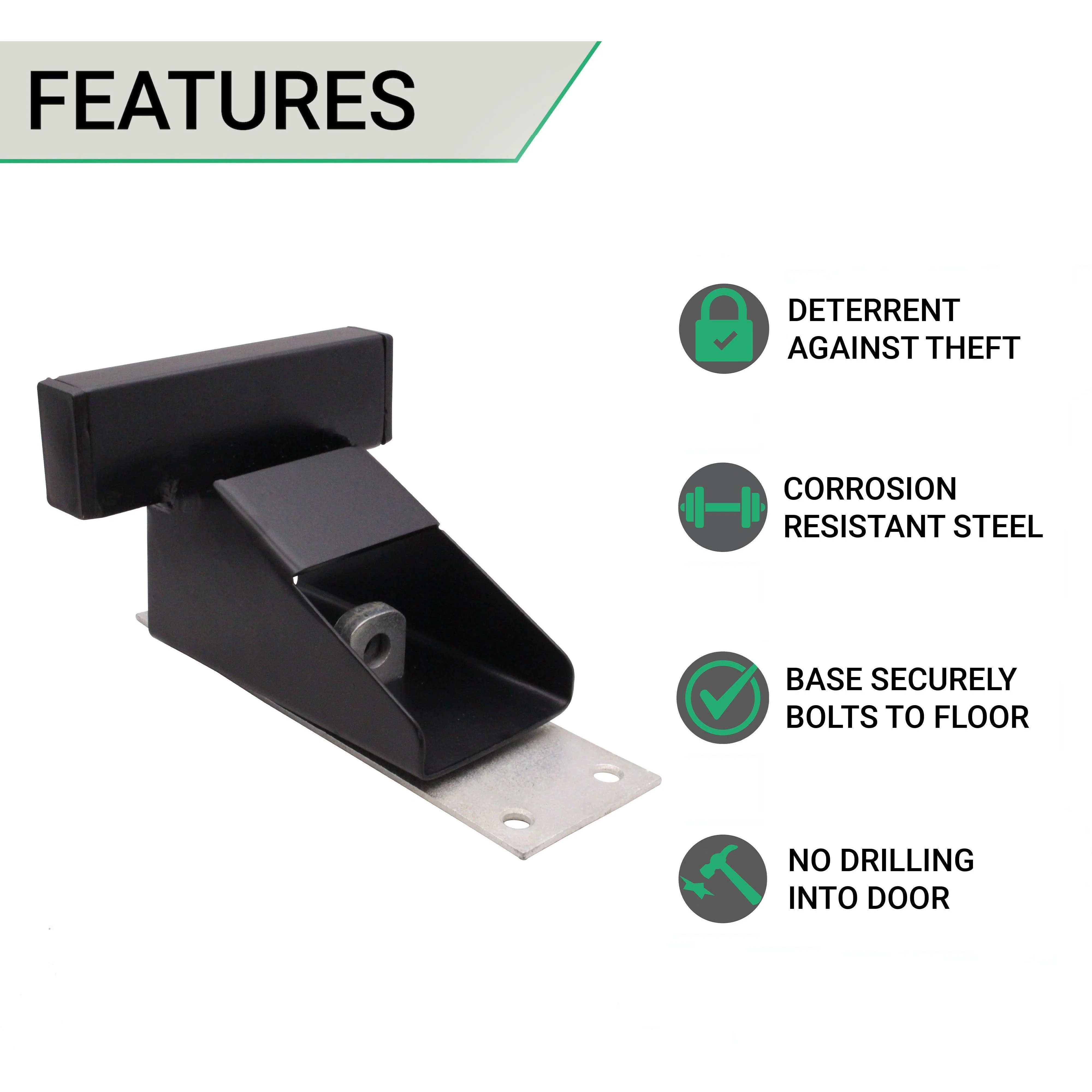 Garage Door Defender - 220x74x115mm - Black - Image 2