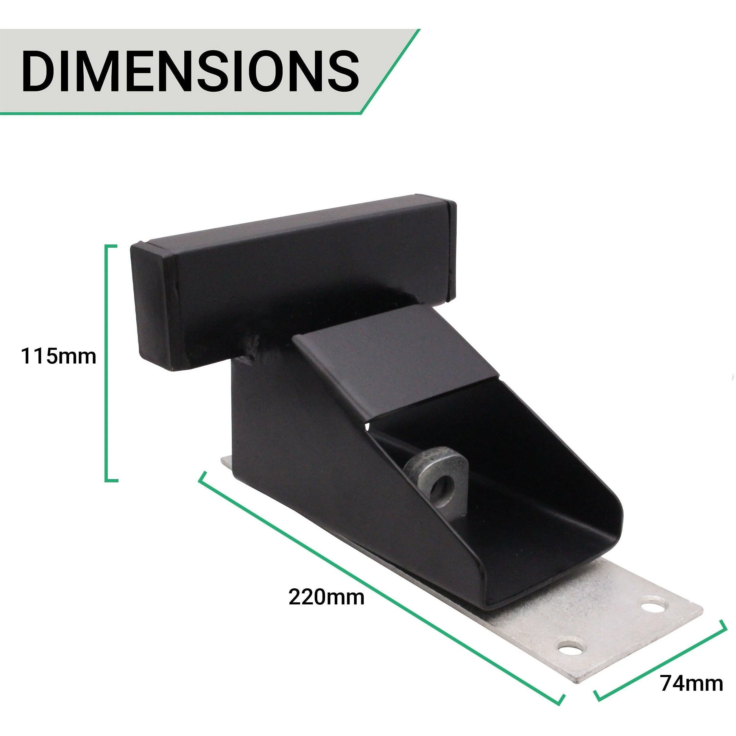 Garage Door Defender - 220x74x115mm - Black - Image 4