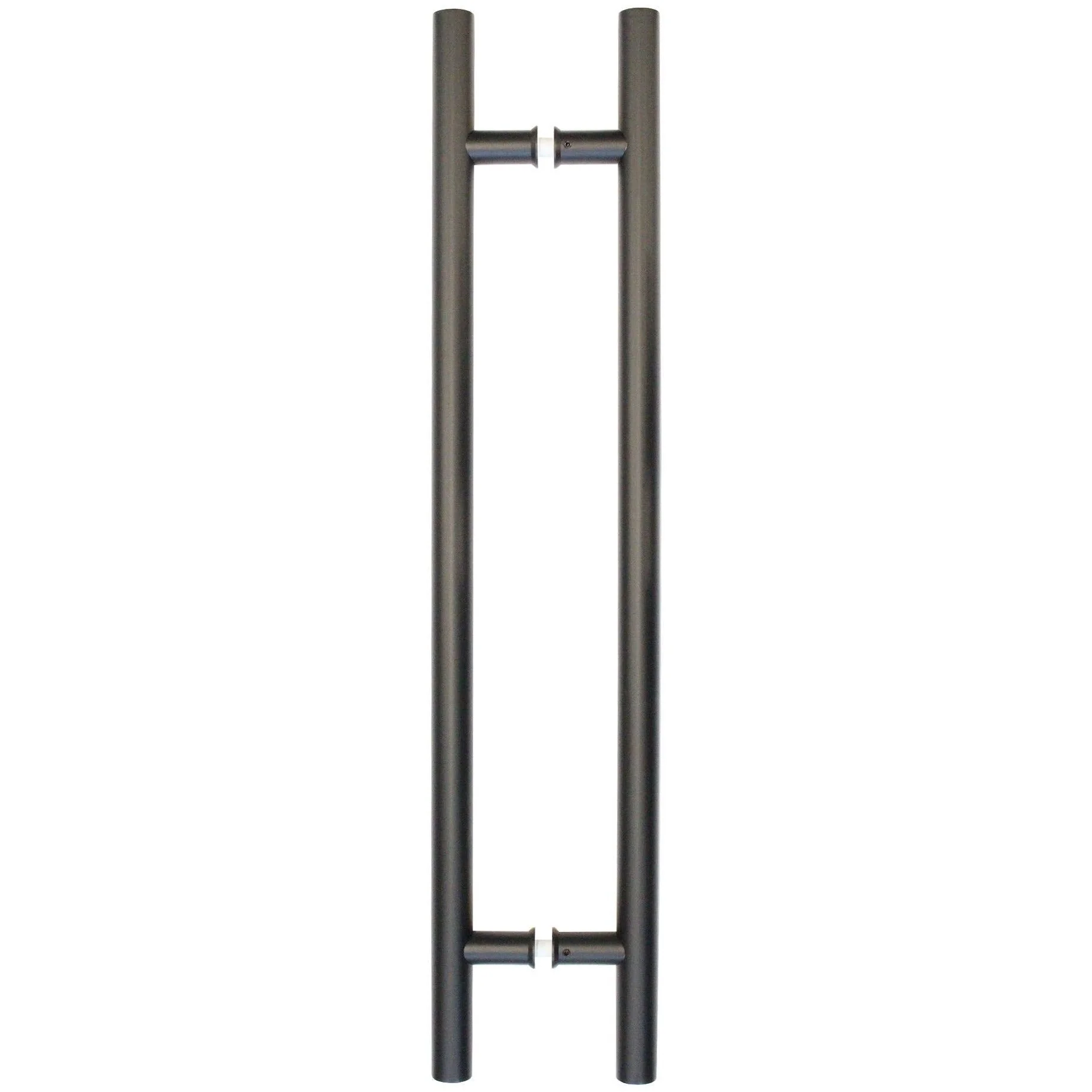 Guardsman Entrance Pull Handles - Back To Back Fix - 800 x 32mm 600mm c/c - Matt Black - Image 3