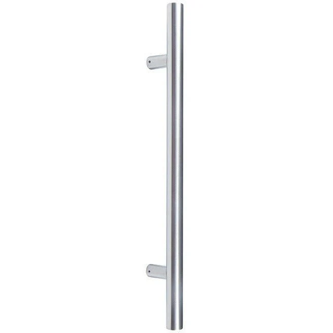 Guardsman Entrance Pull Handle - Bolt Fix - 1200 x 32mm 1000mm c/c - Satin Stainless Steel