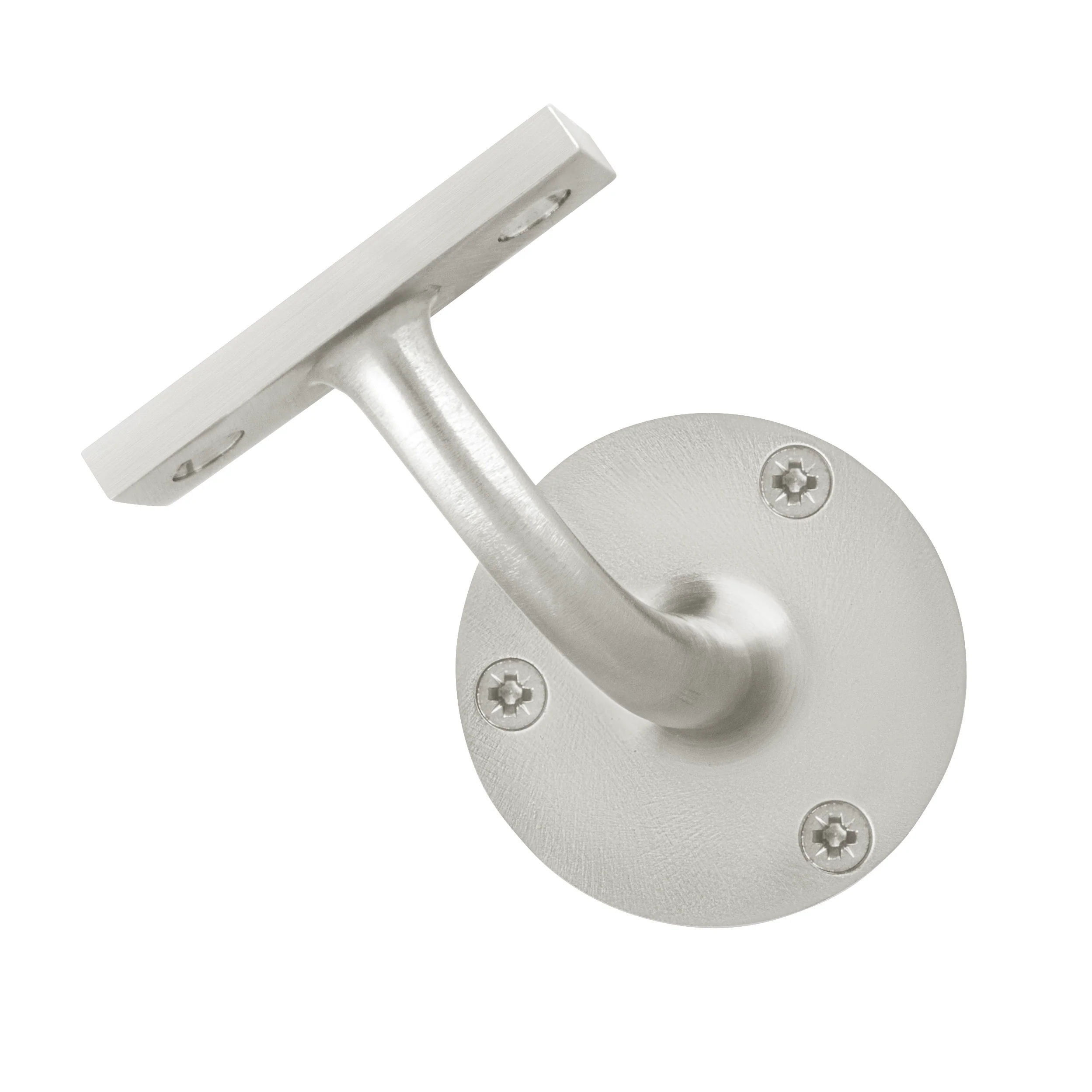 Handrail Bracket Heavy Pattern - 63mm / 2.5 Inch - Satin Nickel Plated - Image 5
