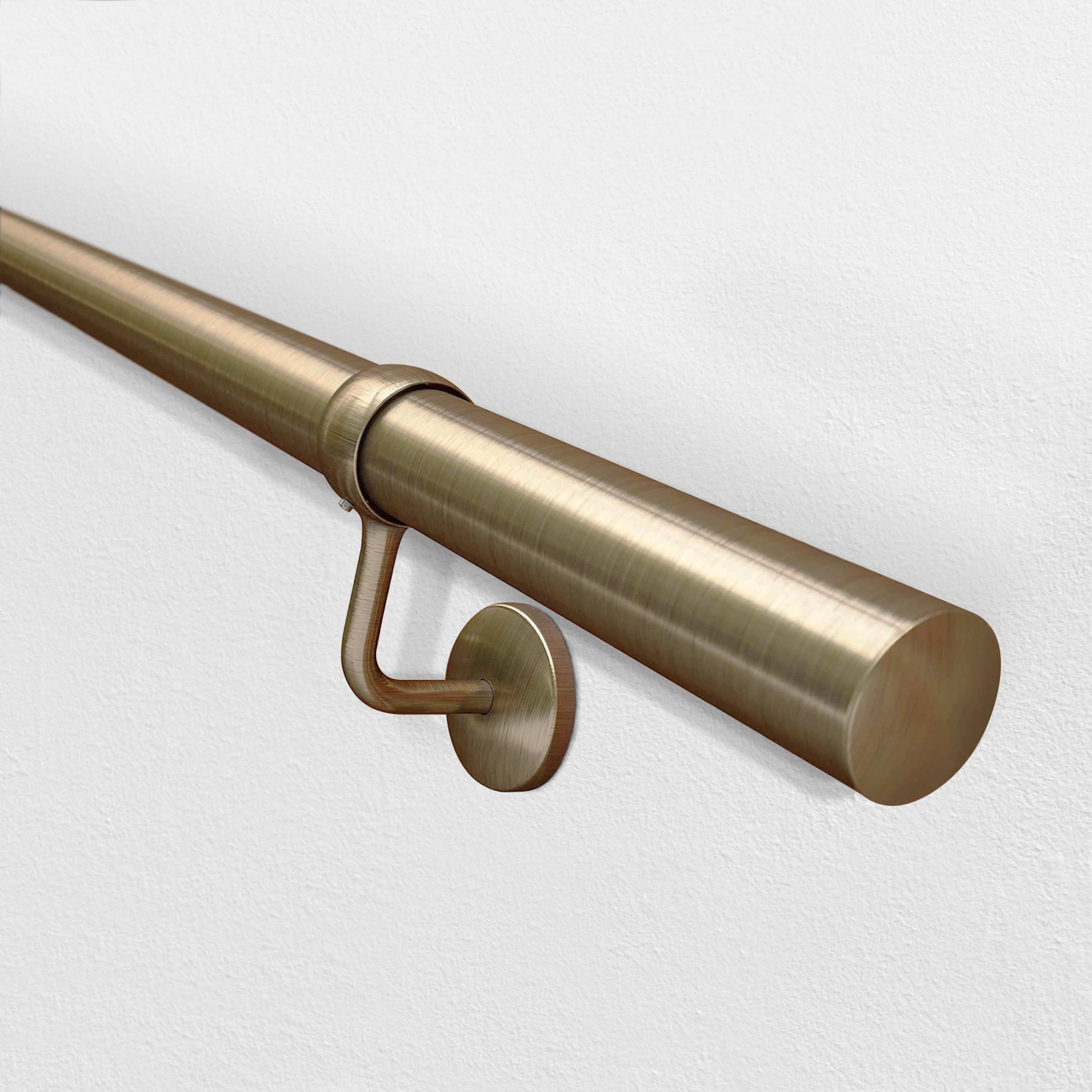 Handrail Kit - Interior Use - 3600mm - Antique Brass