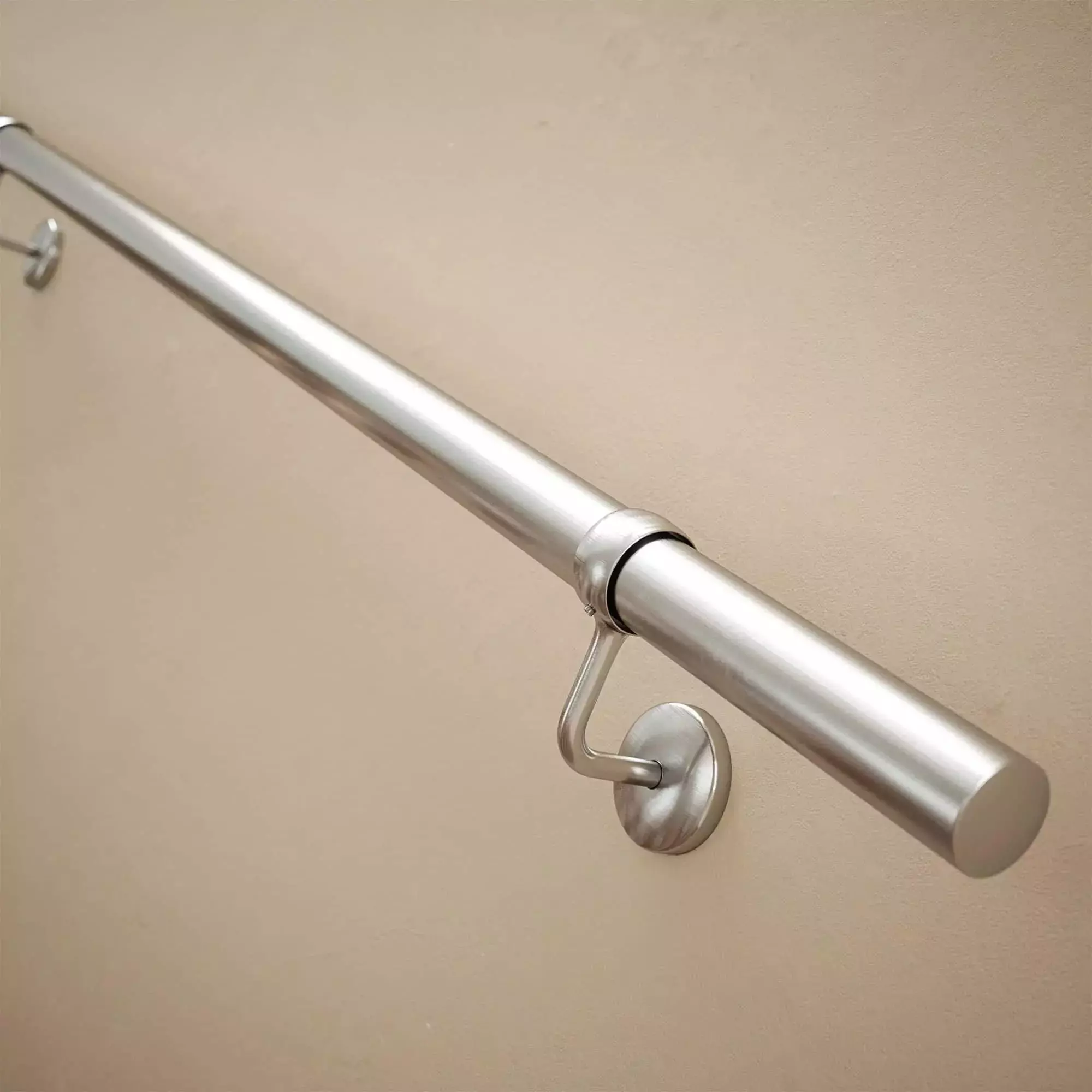 Handrail Kit - Interior Use - 3600mm - Brushed Chrome - Image 6