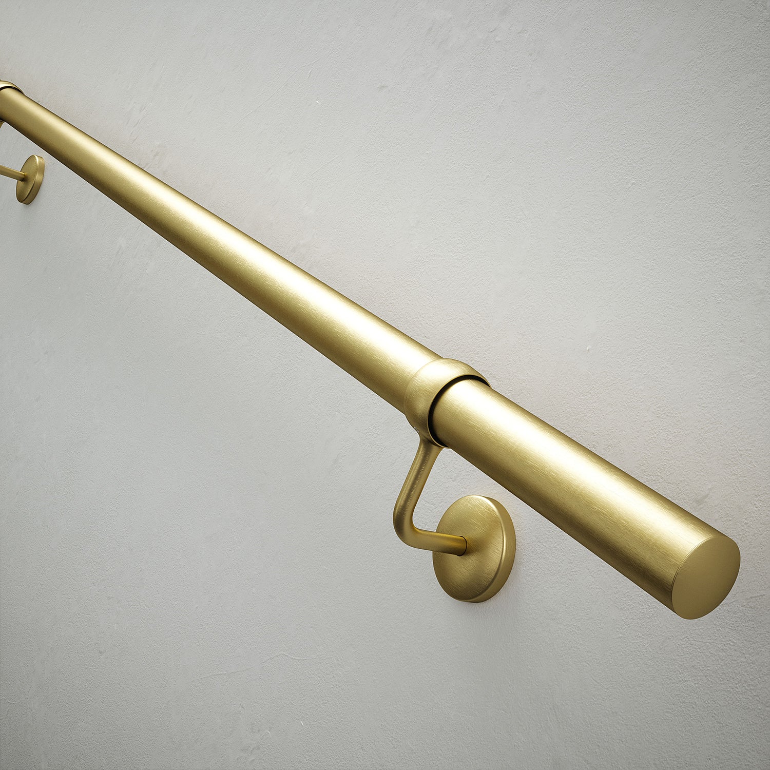 Handrail Kit - Interior Use - 3600mm - Satin Brass