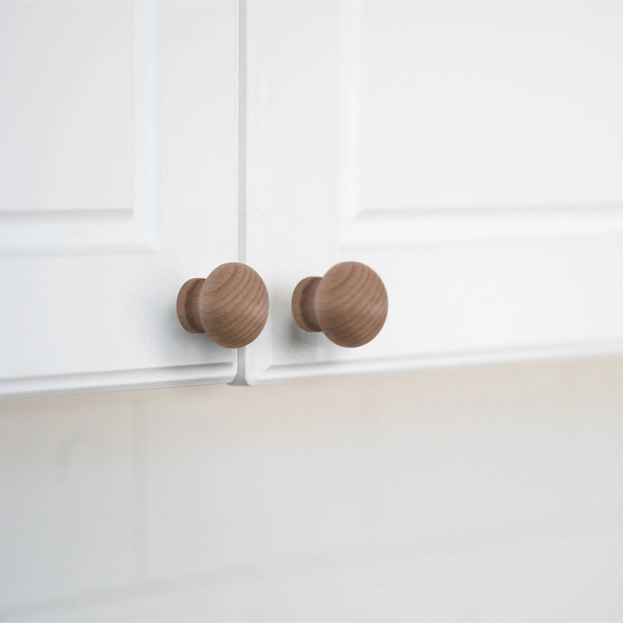 Hardwood Timber Cupboard Knob - 30mm - Unfinished - Image 3