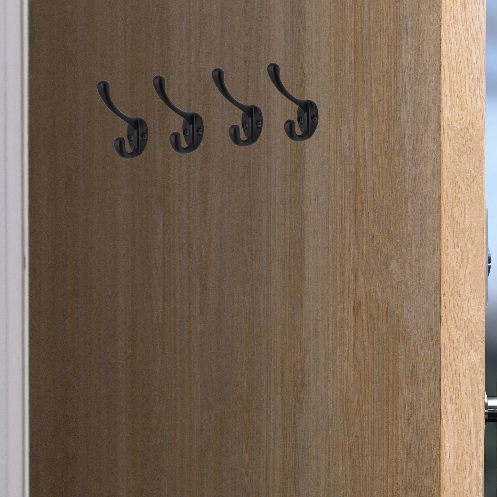 Hat Coat & Robe Hook - Matt Black - Pack of 4 - Image 4