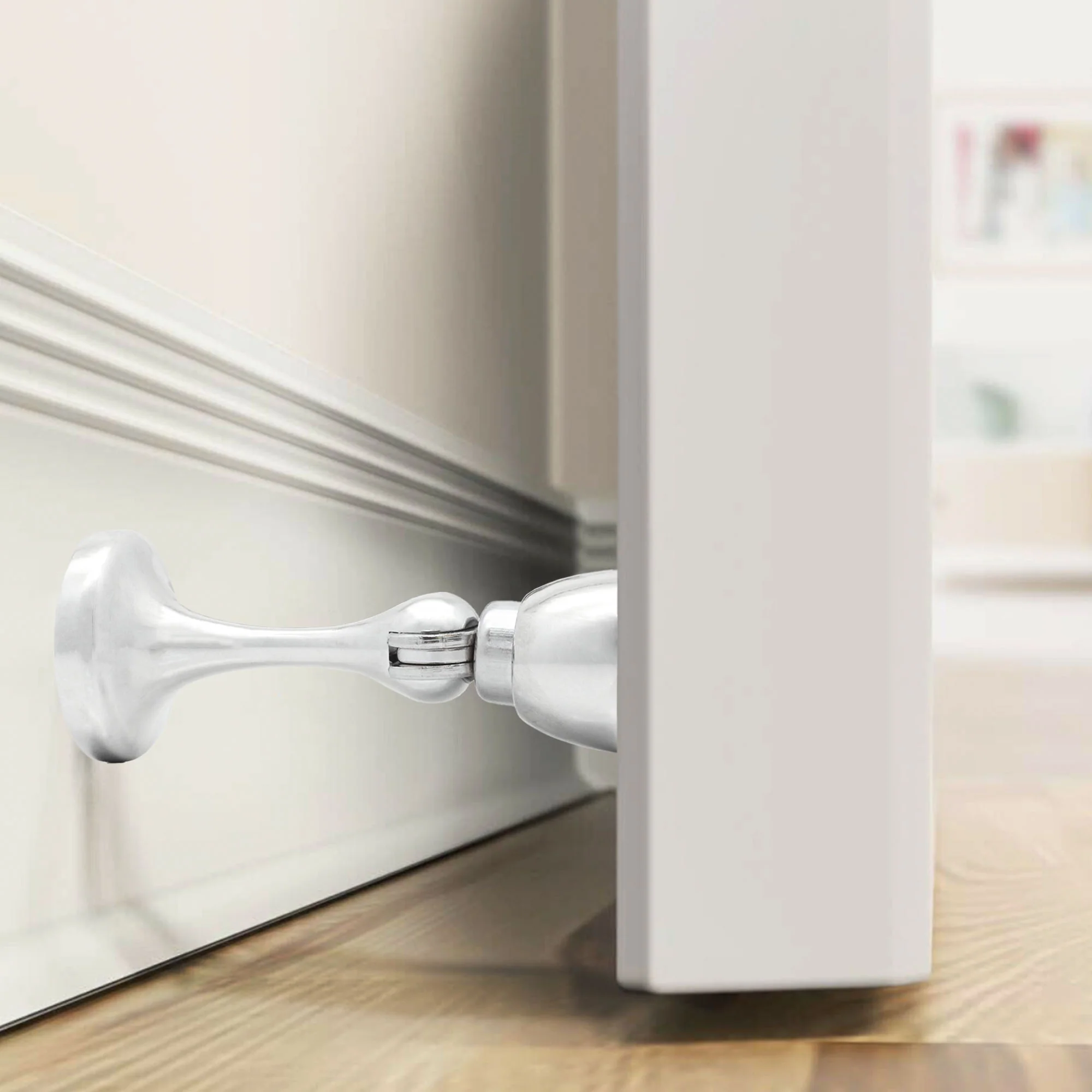 Heavy Duty Magnetic Door Holder - Polished Chrome - Image 5