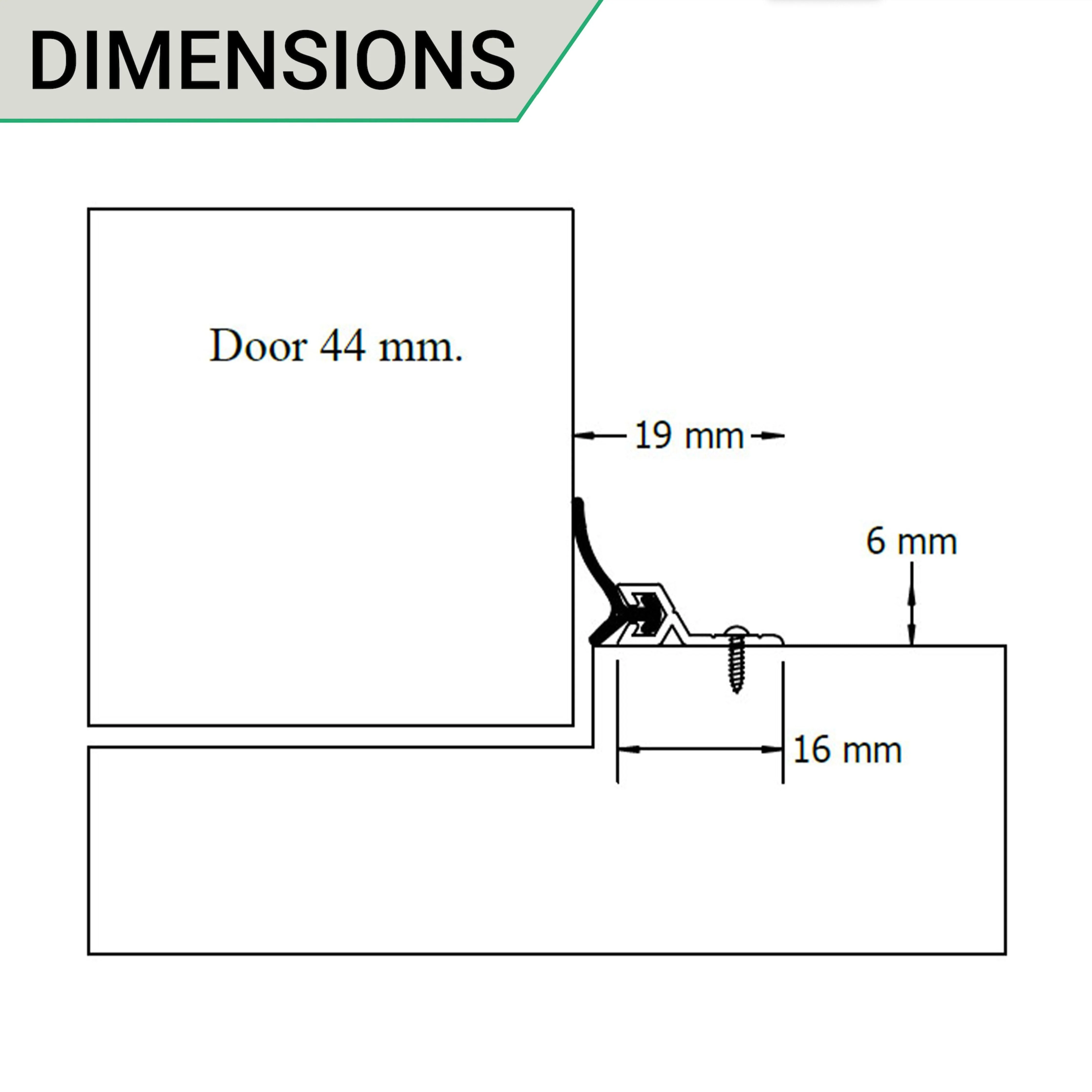 Heavy Duty Single Door Weather Seal Set - Black - Image 4