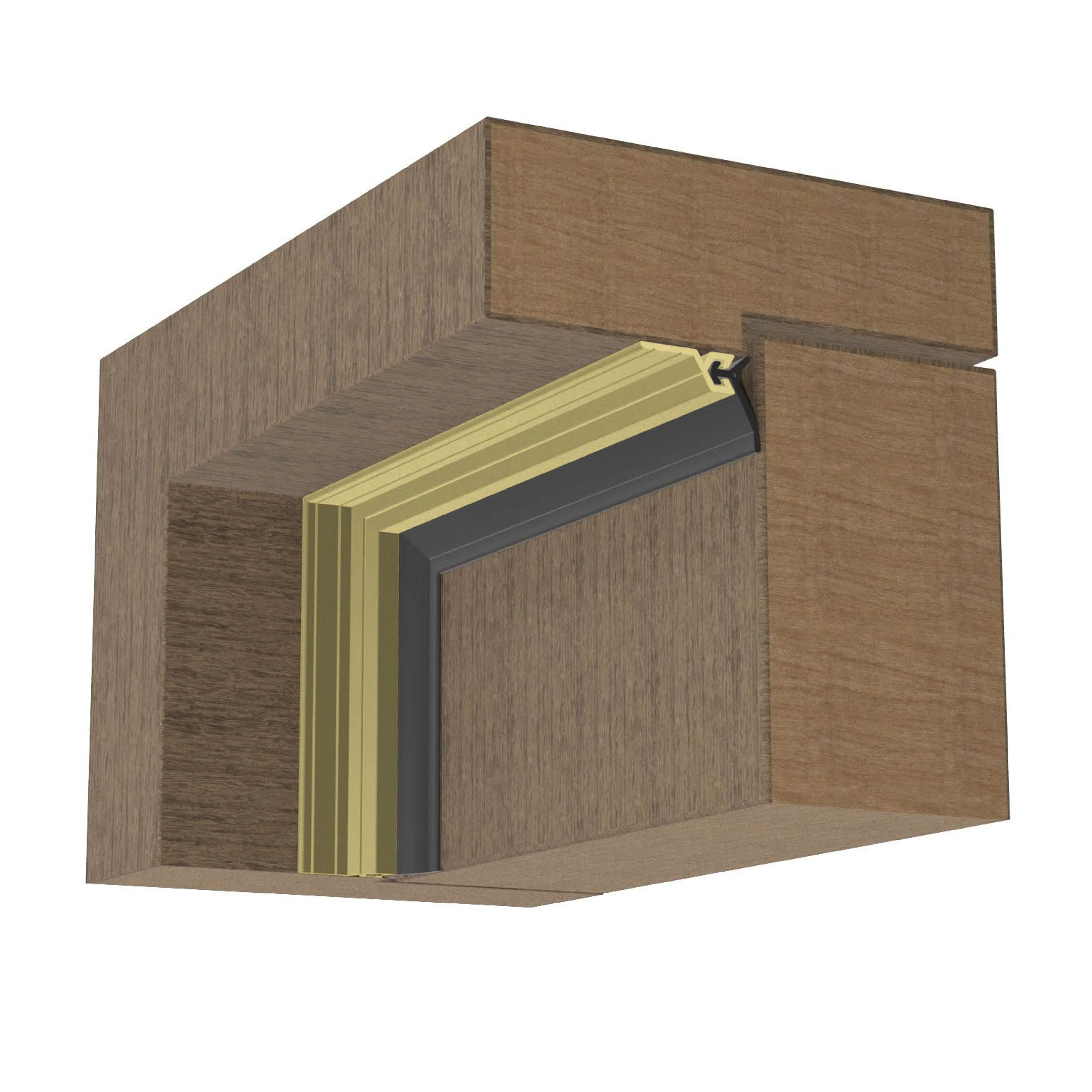 Heavy Duty Single Door Weather Seal Set - Gold - Image 5