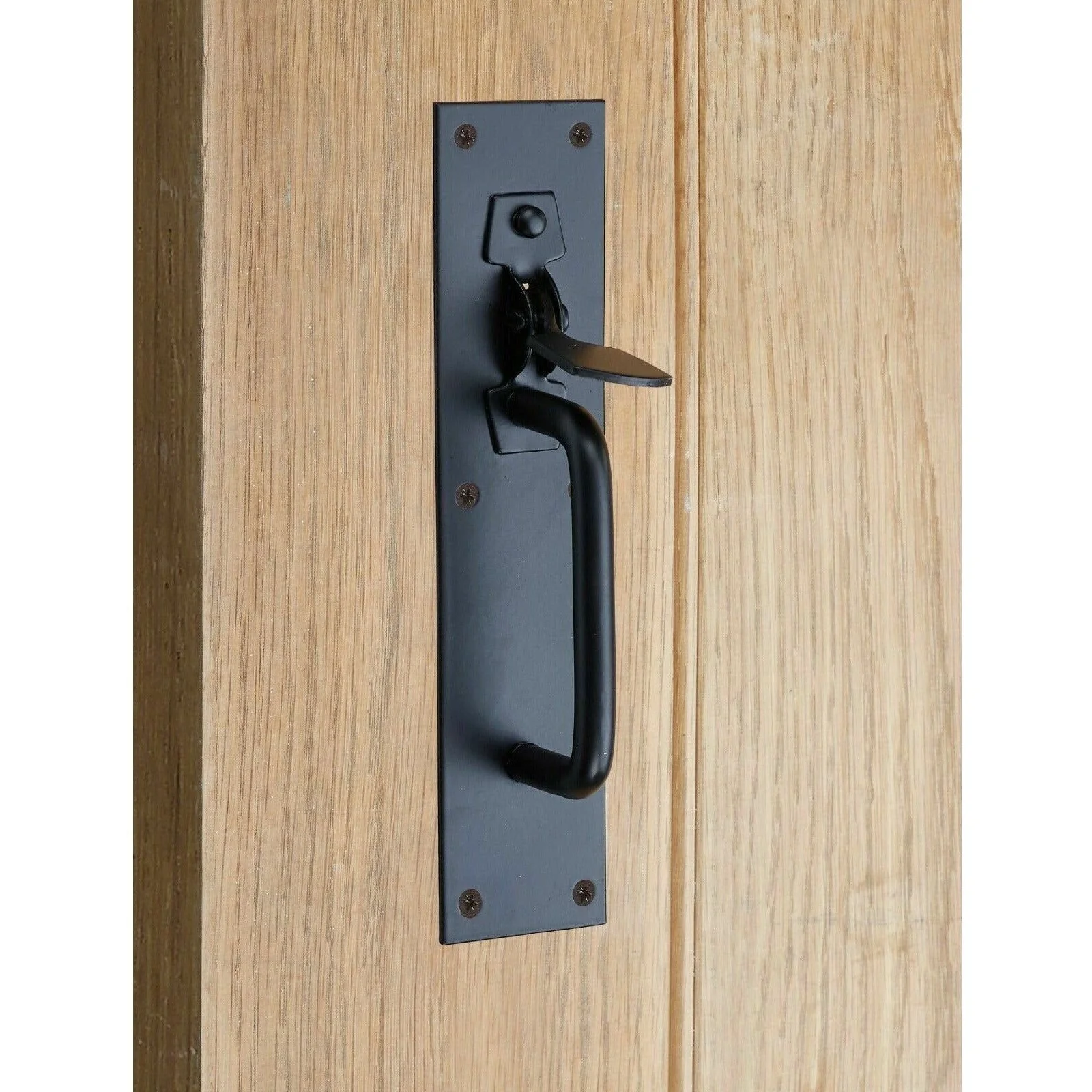 Heavy Suffolk Latch - 219 x 50mm - Black - Image 4