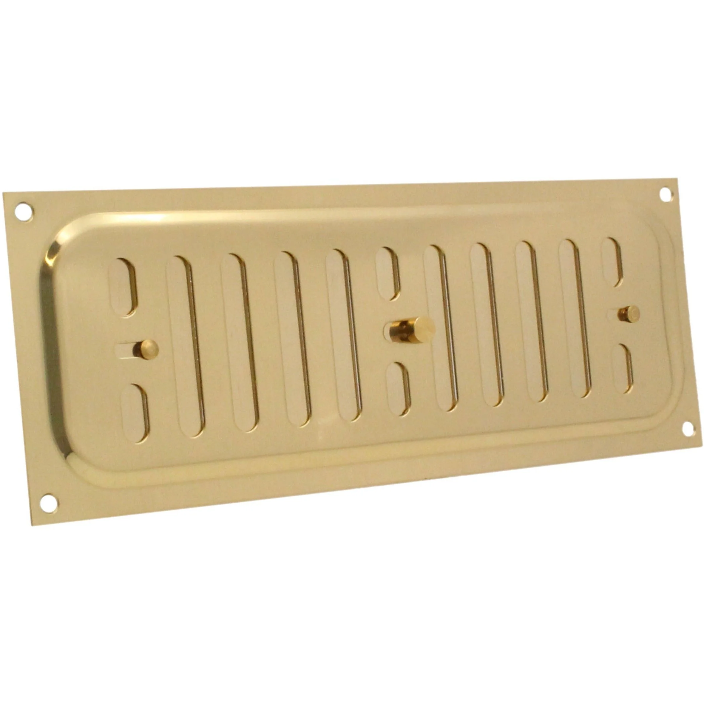 Hit & Miss Air Vent - 9 x 3 Inch - Brass Polished - Image 7