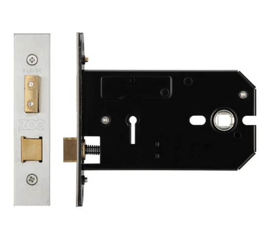 Horizontal Sashlock Case - 127mm Case / 102mm Backset - Satin Stainless