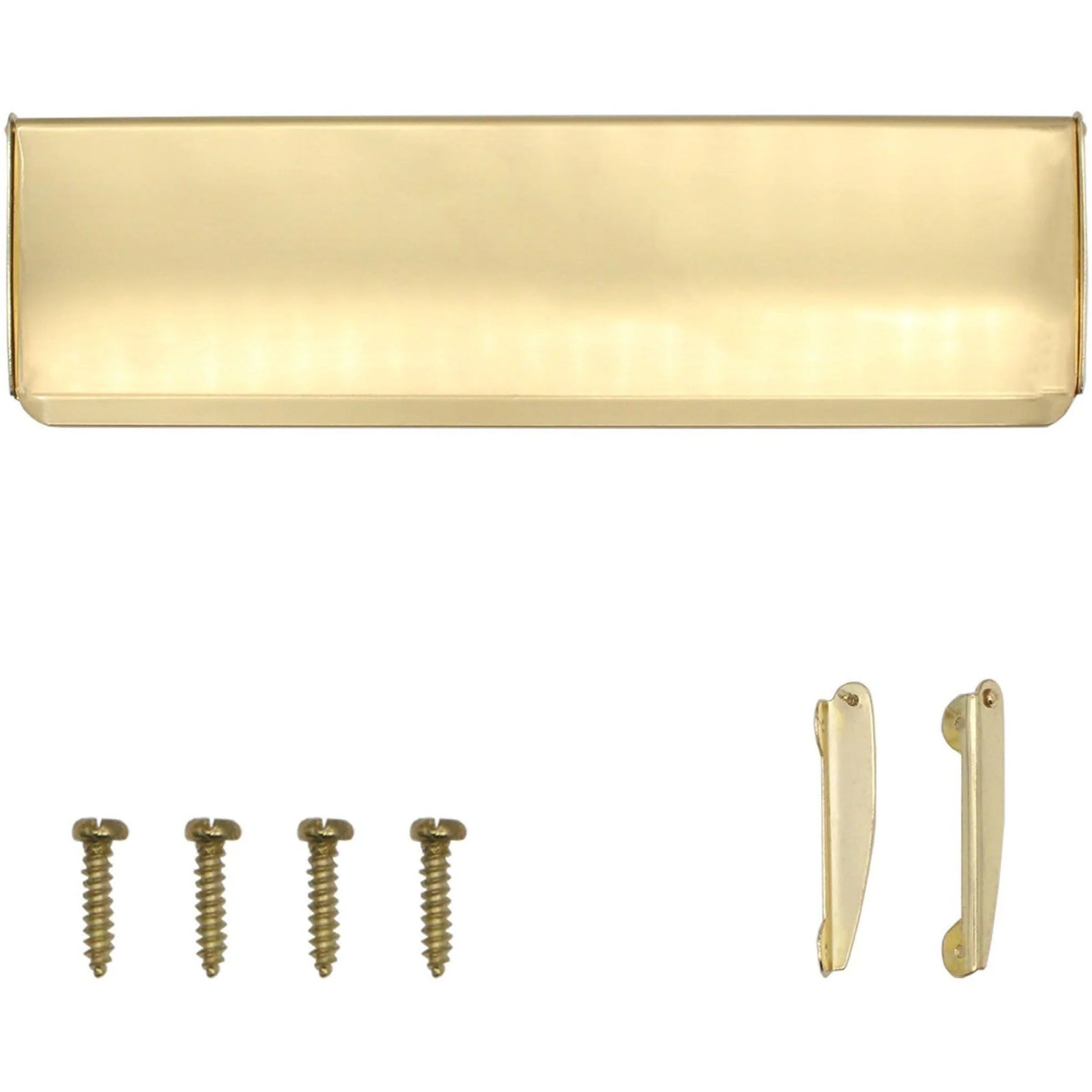 Inner Letter Box Tidy - 280x80mm - Polished Brass