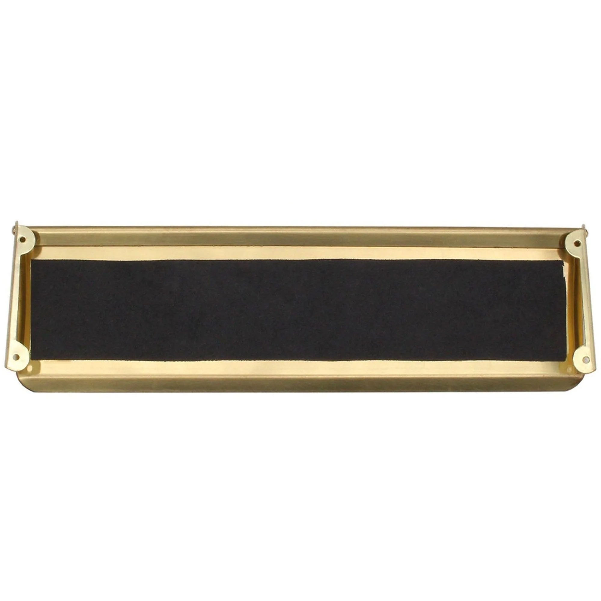 Inner Letter Box Tidy - 400x127mm - Polished Brass - Image 2