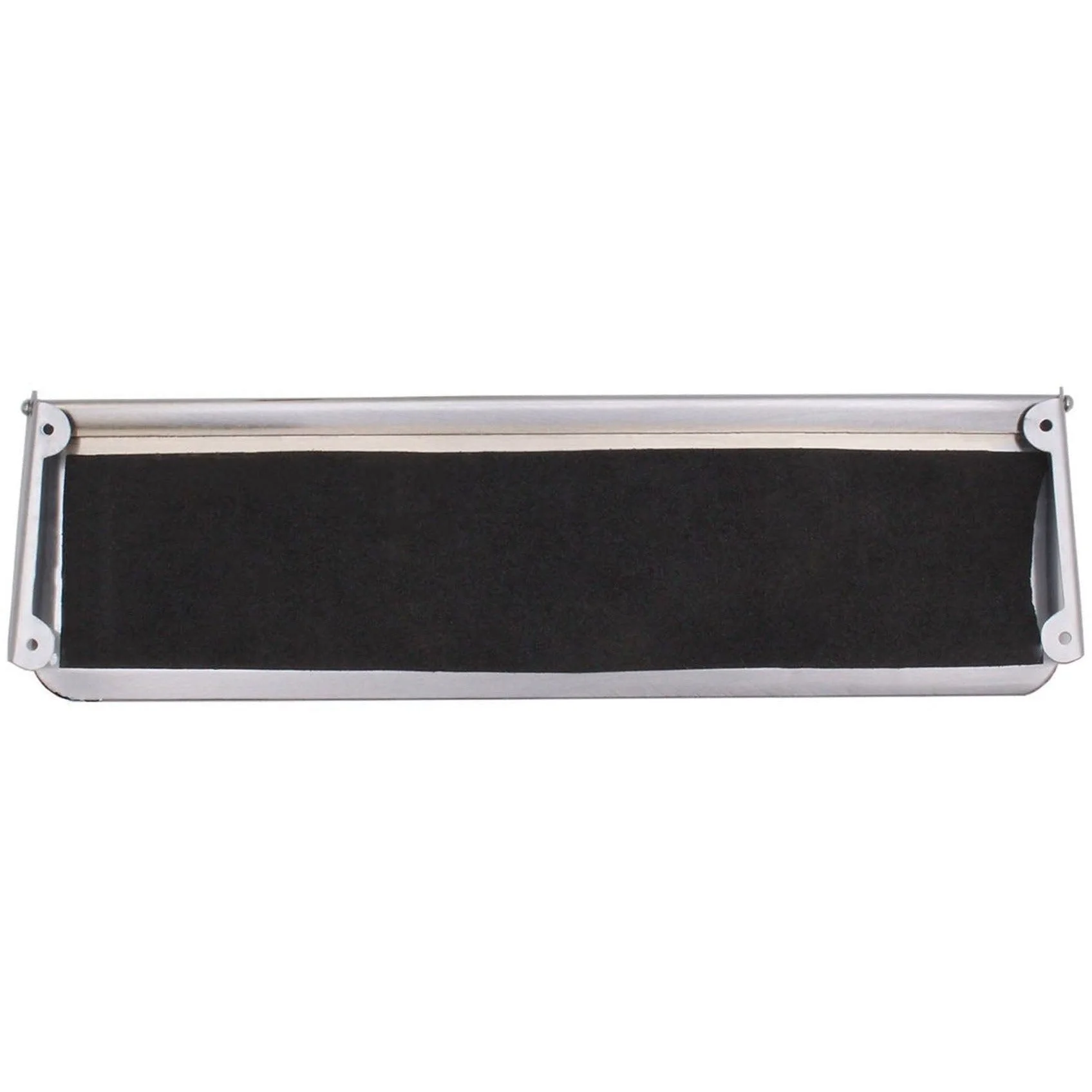 Inner Letter Box Tidy - 400x127mm - Satin Chrome - Image 2