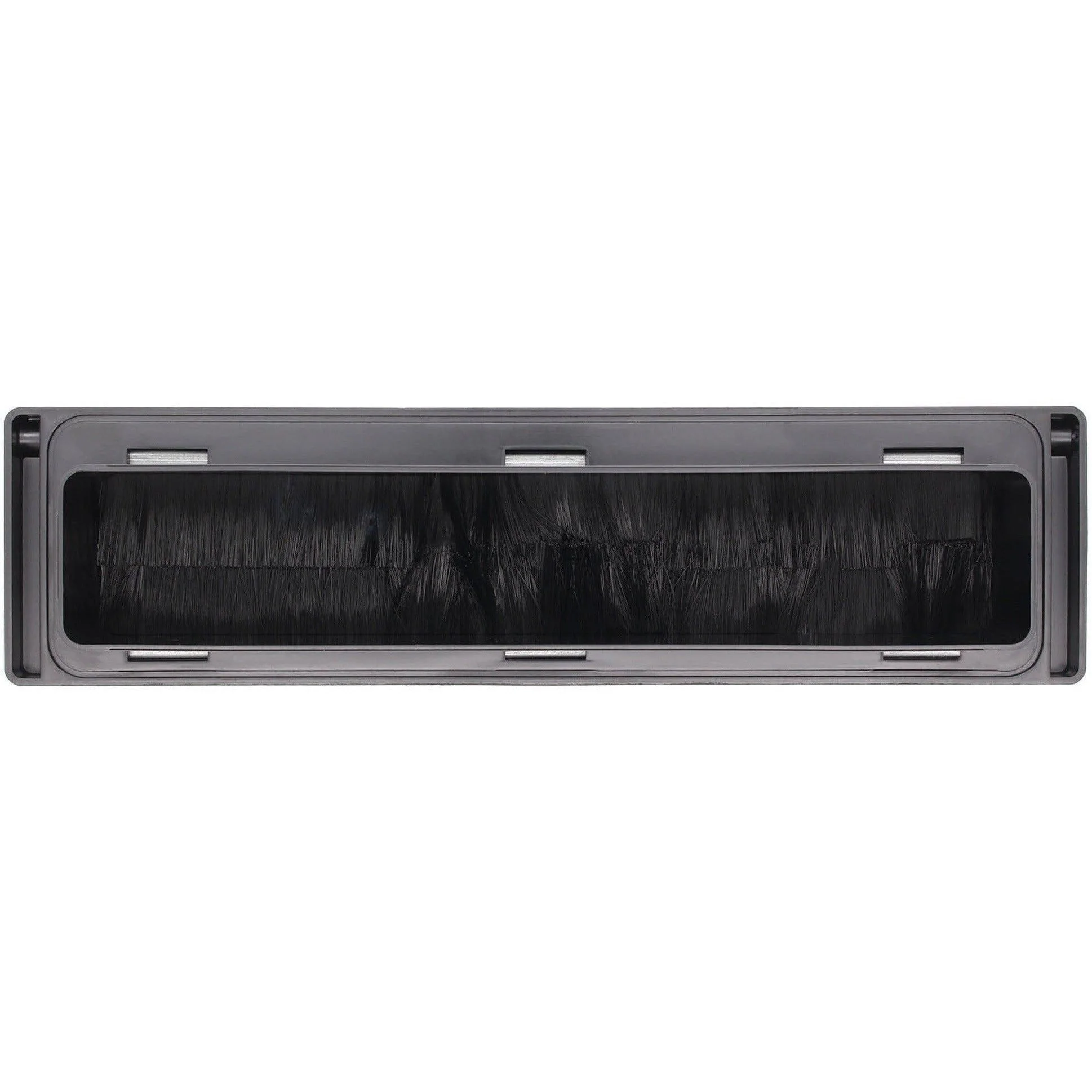 Intumescent Letterplate Draught Proof 250mm Black Frame Brass Flap - Image 3
