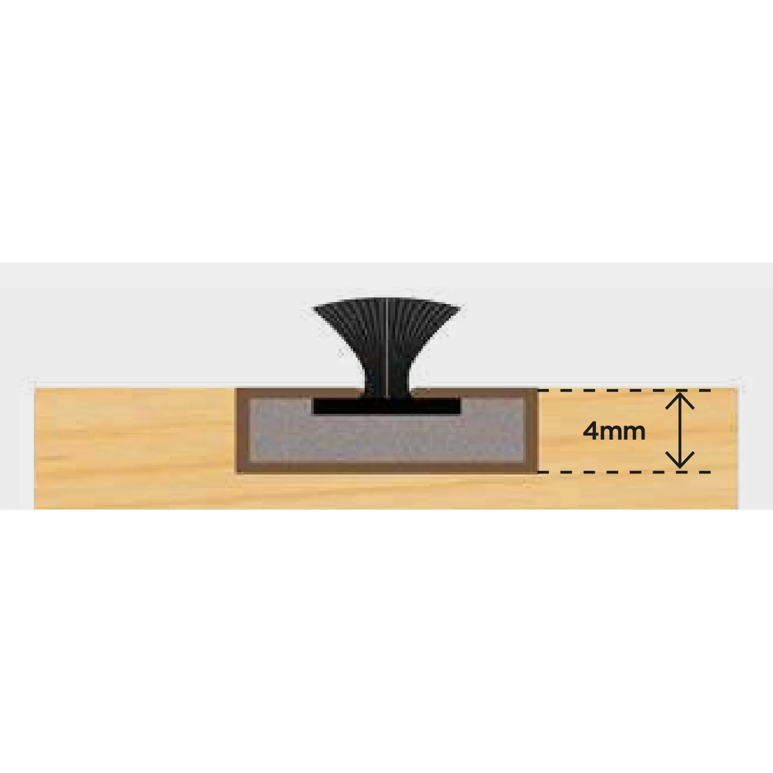 Intumescent Seal Strip - Fire and Smoke - 10x4x2100mm - Black - Pack of 50 - Image 8