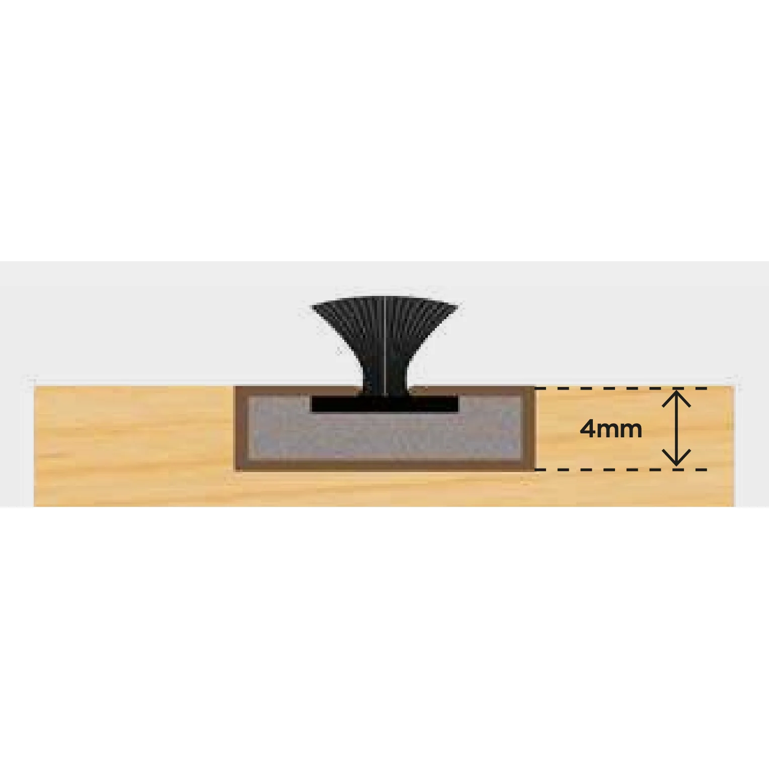 Intumescent Fire Door Seal Strip - Fire and Smoke - 10x4x2100mm - White - Trade Pack of 50 - Image 6