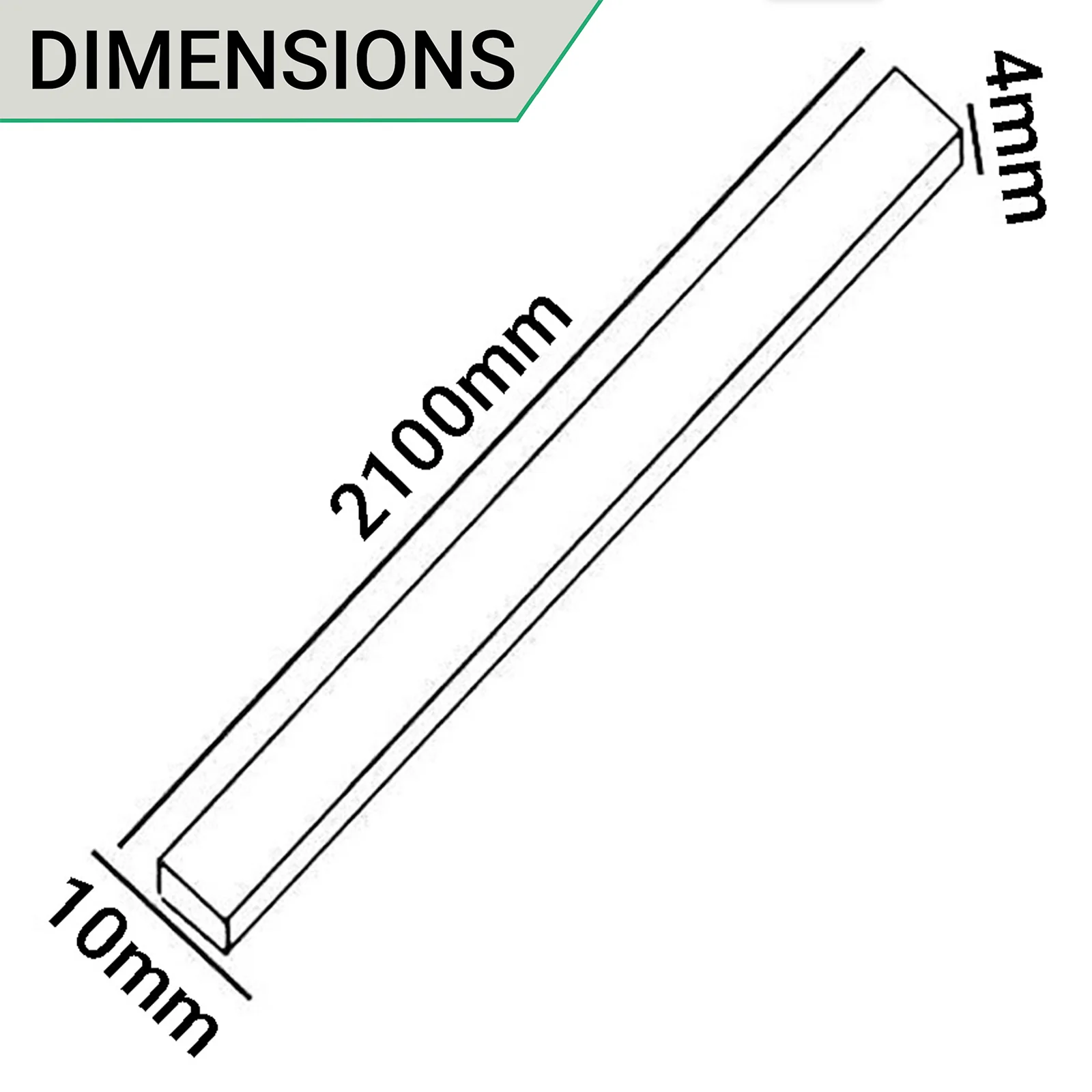 Intumescent Seal Strip - Fire Only - 10x4x2100mm - Black - Pack of 50 - Image 4