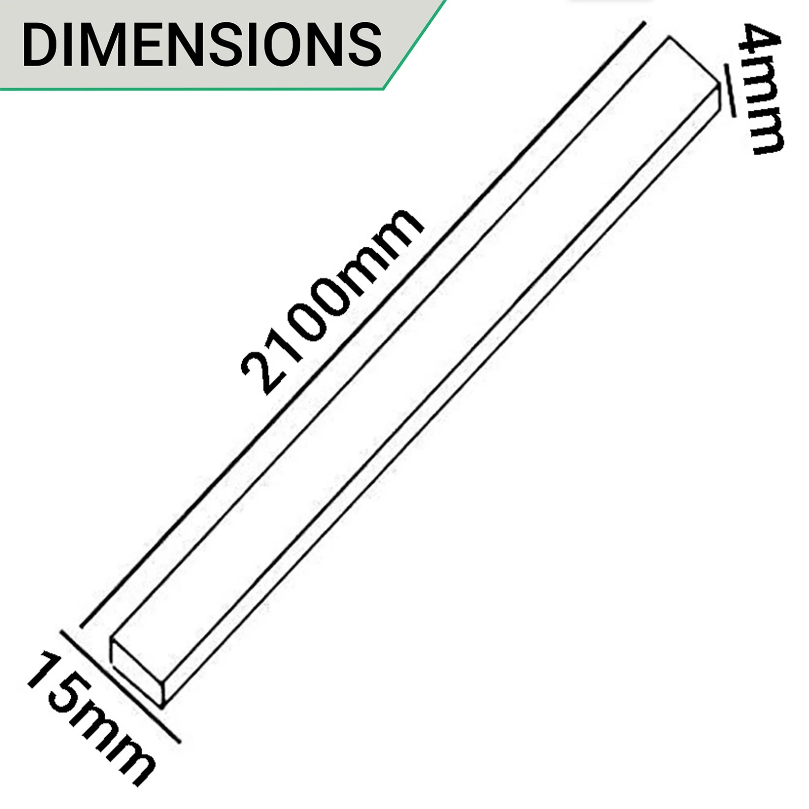 Intumescent Seal Strip - Fire Only - 15x4x2100mm - Black - Pack of 50 - Image 4