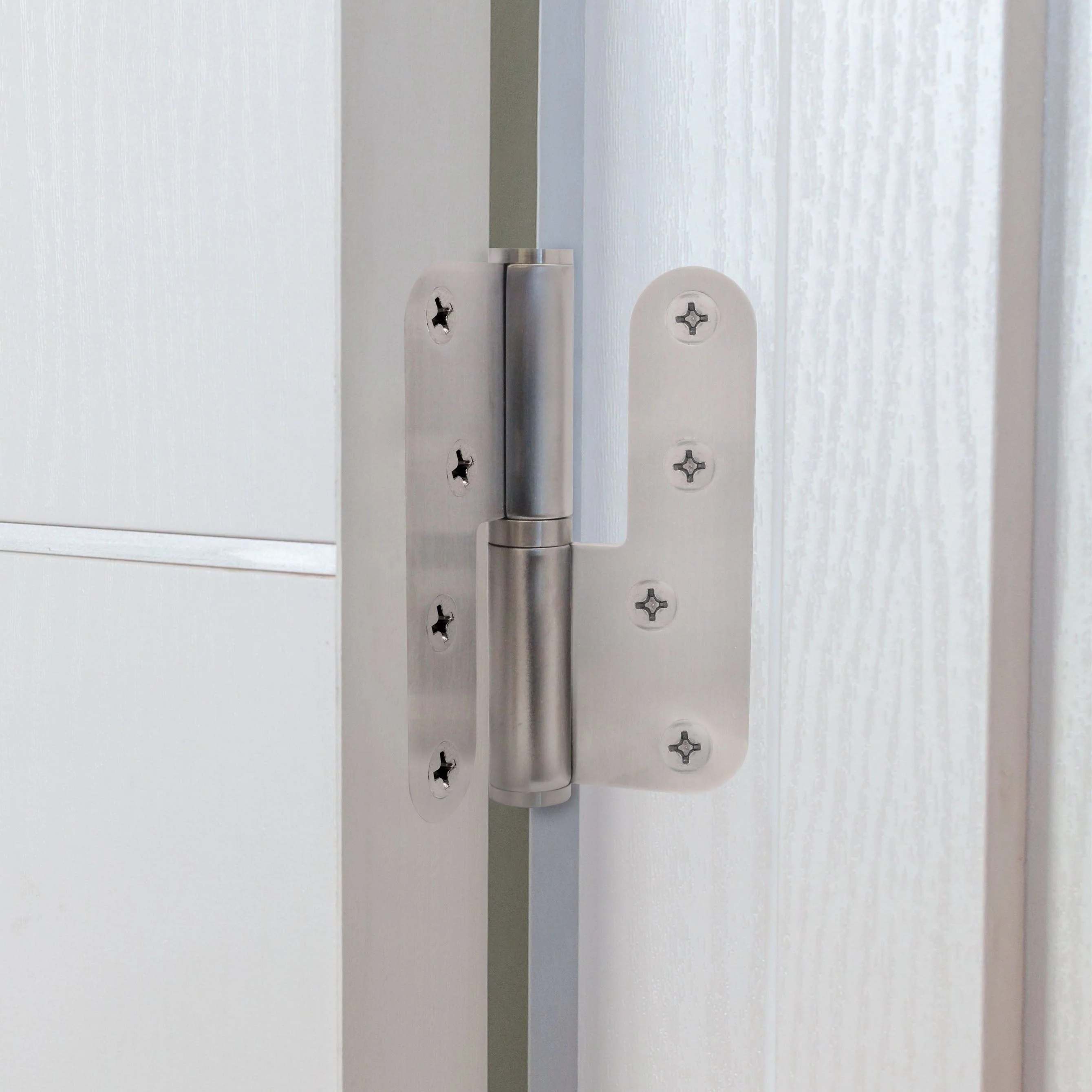 Journal Lift Off Hinges 4" Stainless Steel - Right Hung Open Away - 102x89x3mm - Satin - Pair - Including Screws - Image 6