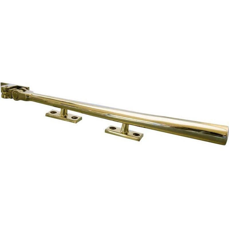 Contemporary Window Stay - 250mm - Polished Brass