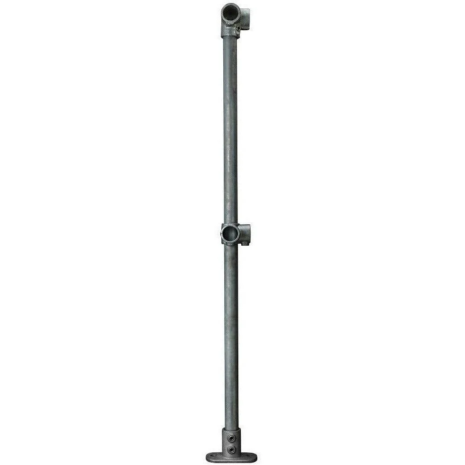 Key Clamp Corner Post Pre Assembled - Suit 33.7mm Tube - Galvanised