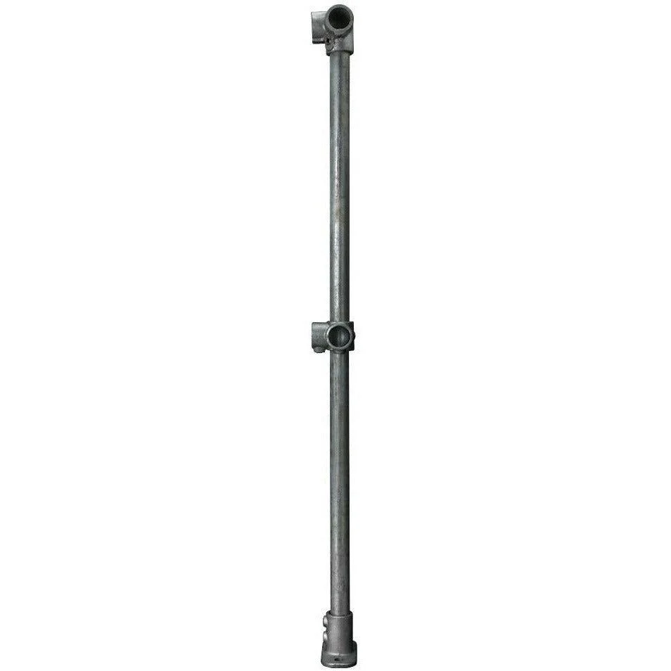Key Clamp Corner Post Pre Assembled - Suit 33.7mm Tube - Galvanised - Image 2