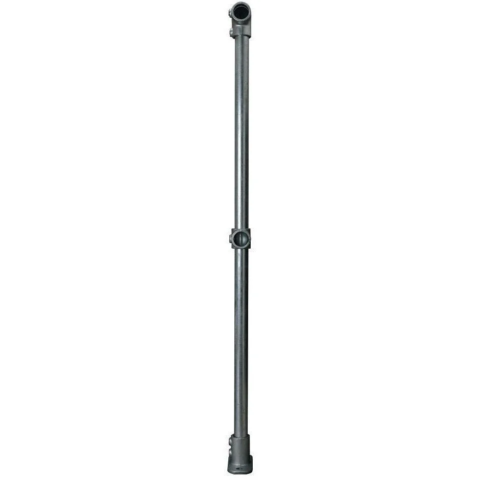 Key Clamp End Post Pre Assembled - Suit 33.7mm Tube - Galvanised - Image 2