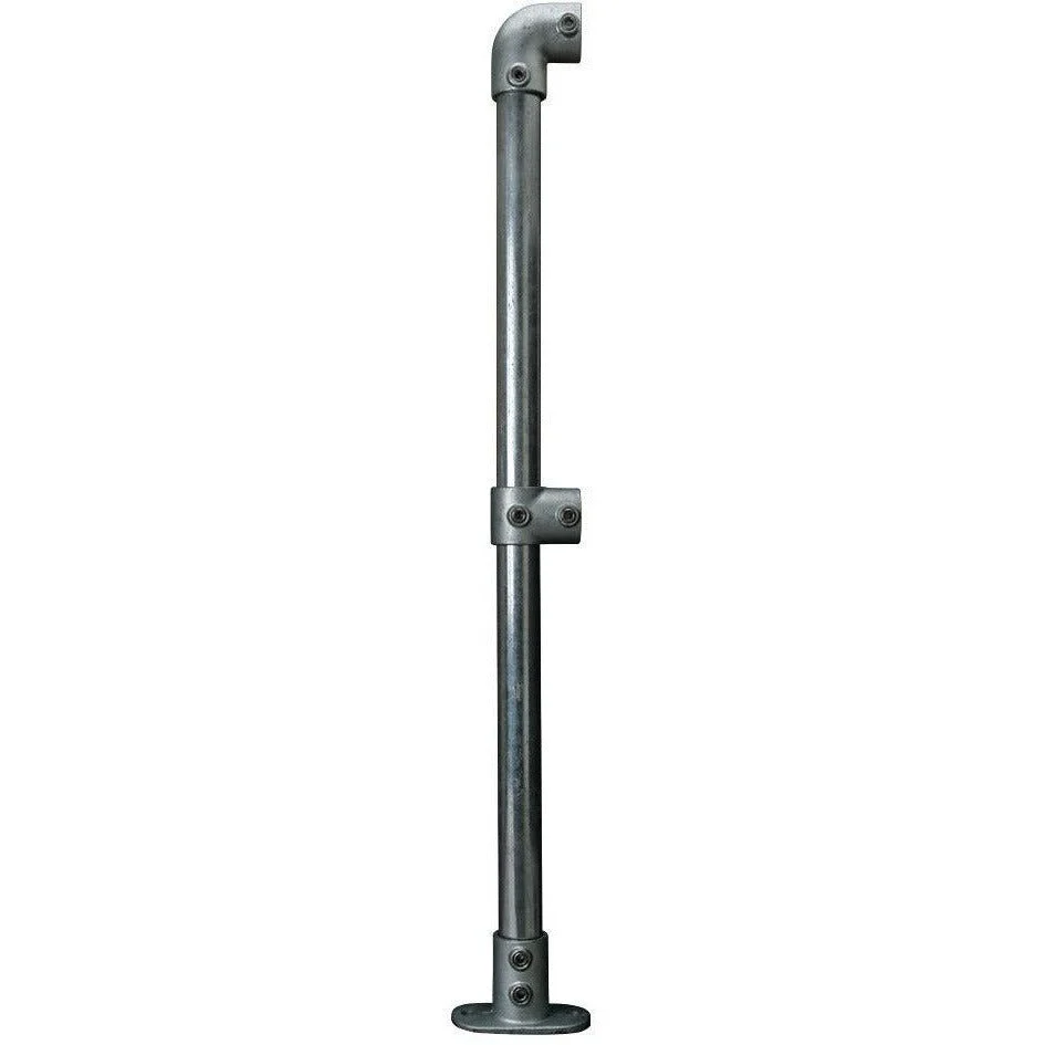 Key Clamp End Post Pre Assembled - Suit 48.3mm Tube - Galvanised