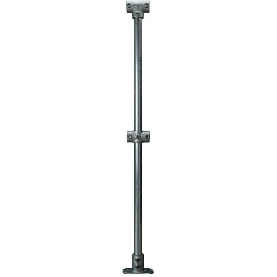 Key Clamp Mid Post Pre Assembled - Suit 33.7mm Tube - Galvanised