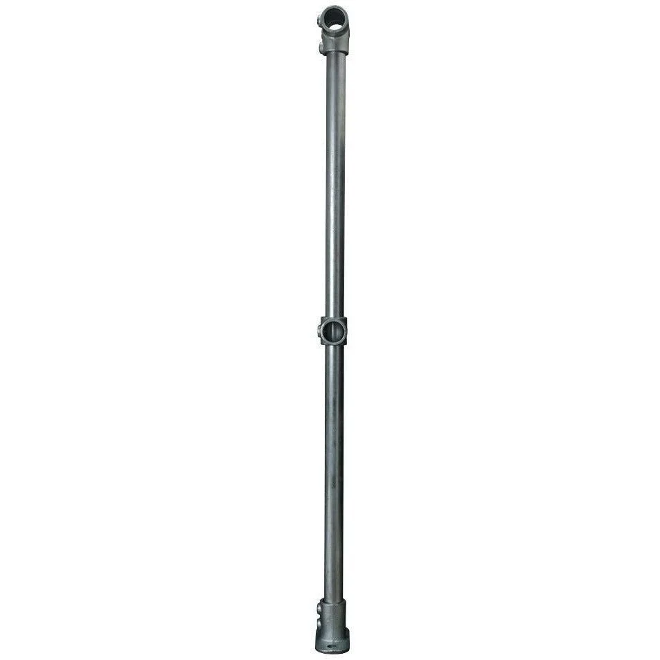 Key Clamp Mid Post Pre Assembled - Suit 33.7mm Tube - Galvanised - Image 2