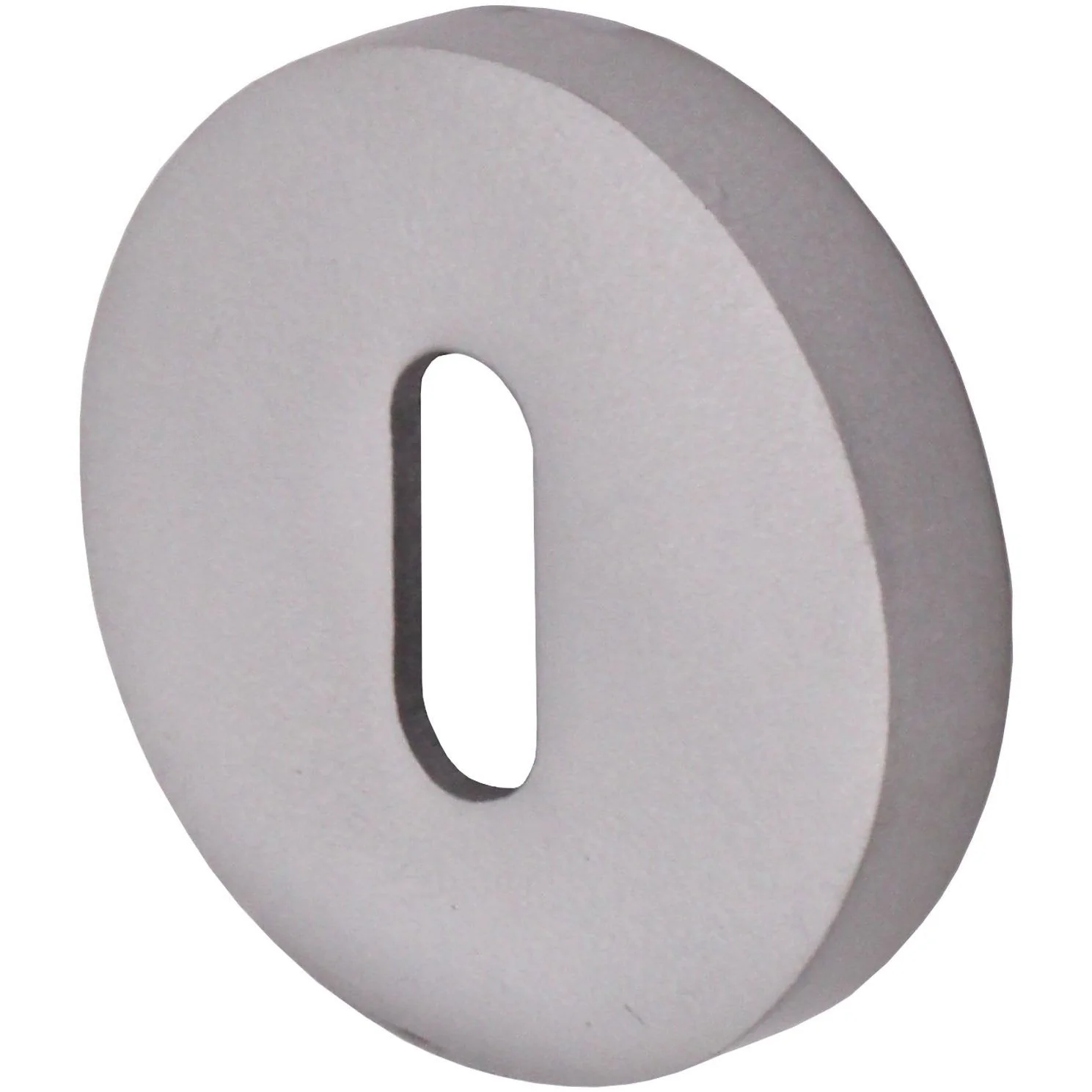 Keyhole Escutcheon - 52 x 8mm - Satin Aluminium