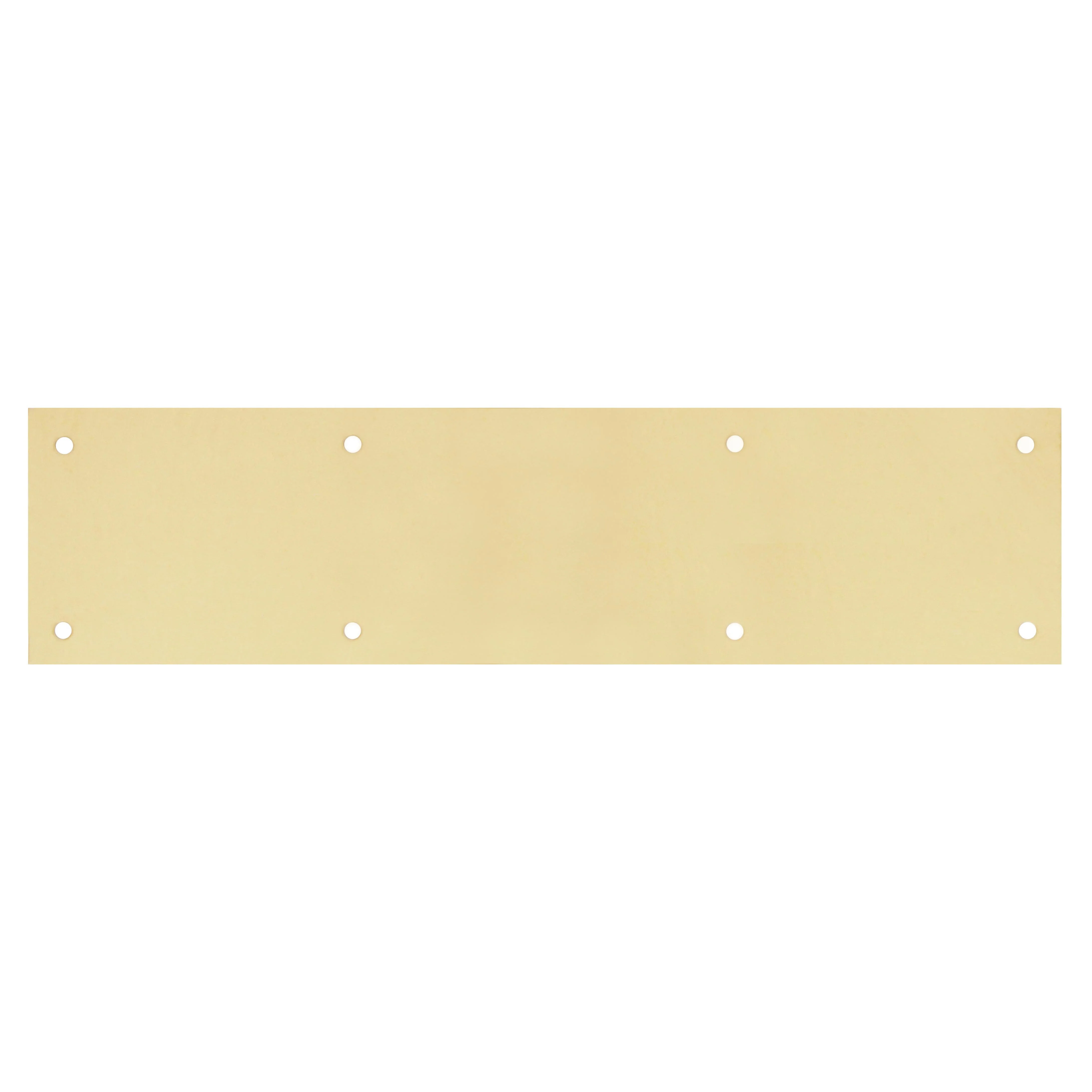 Door Kick Plate 1.2mm Polished Brass - Un-Lacquered - 838x150mm