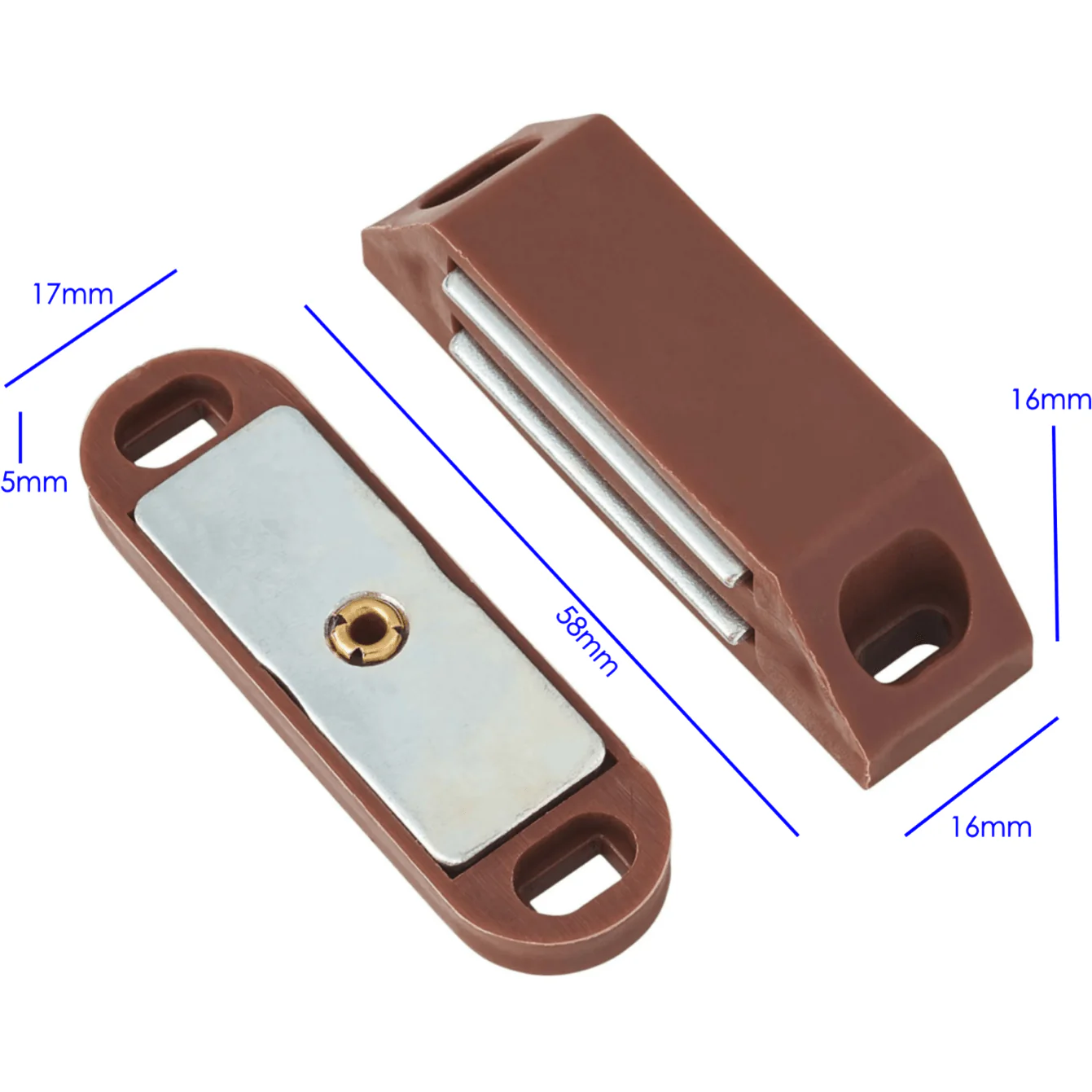 Large Magnetic Catch - 6kg - Brown - Image 3