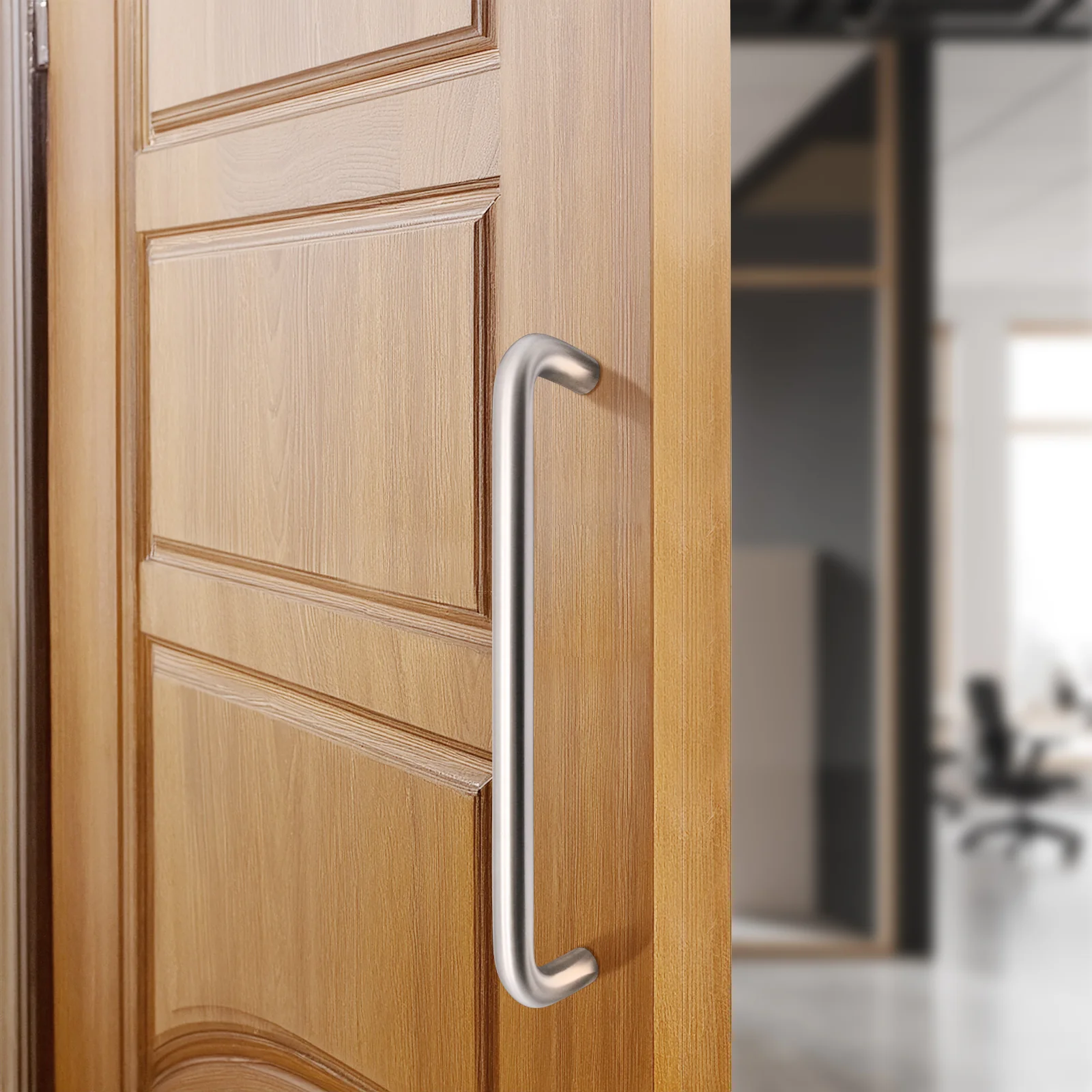 Light Duty Bolt Fix Pull Handle - 300mm x 19mm - Satin Stainless Steel - Image 5